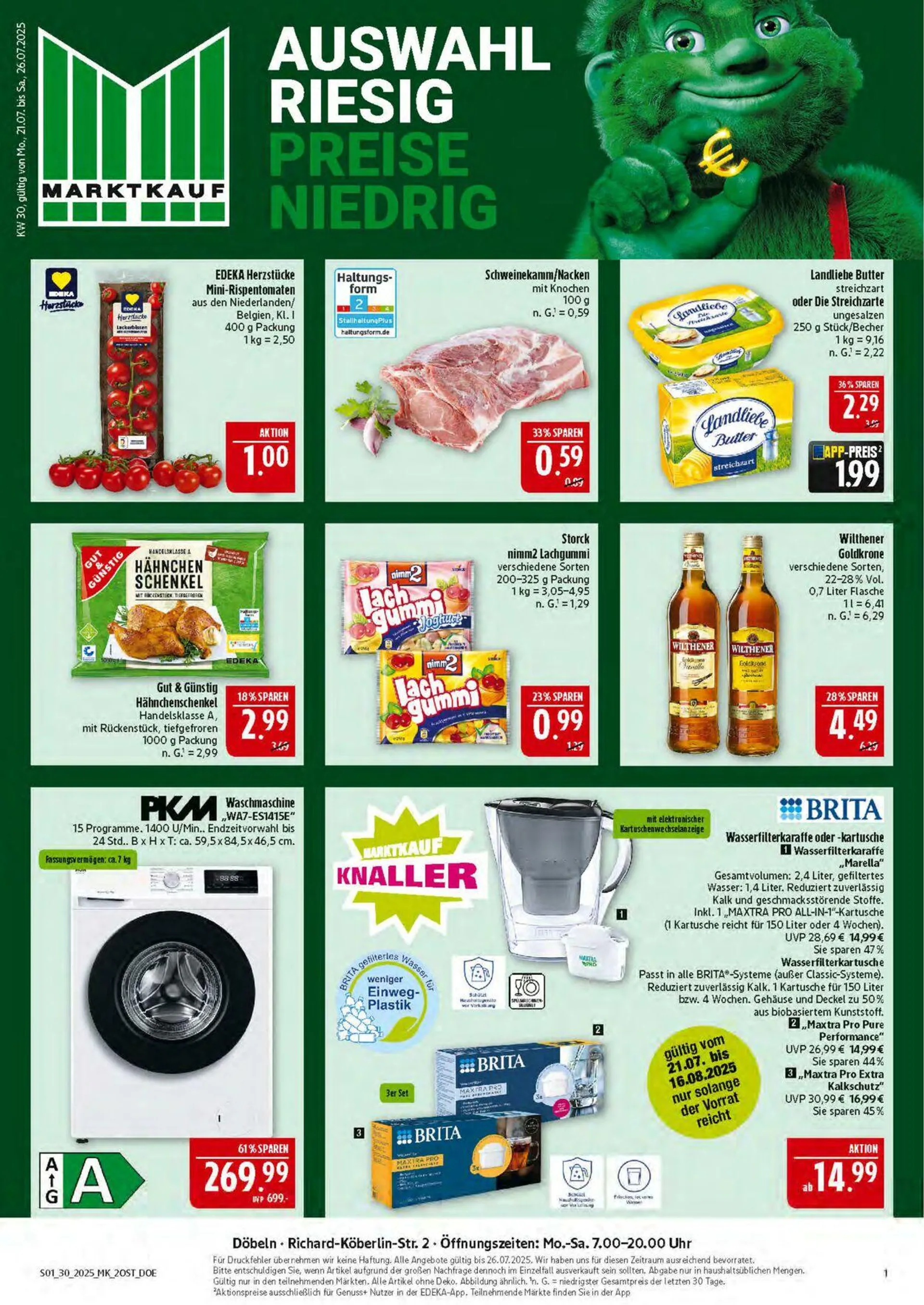 Marktkauf - Döbeln Aktueller Prospekt von 21. Juli bis 26. Juli 2025 - Prospekt seite 1