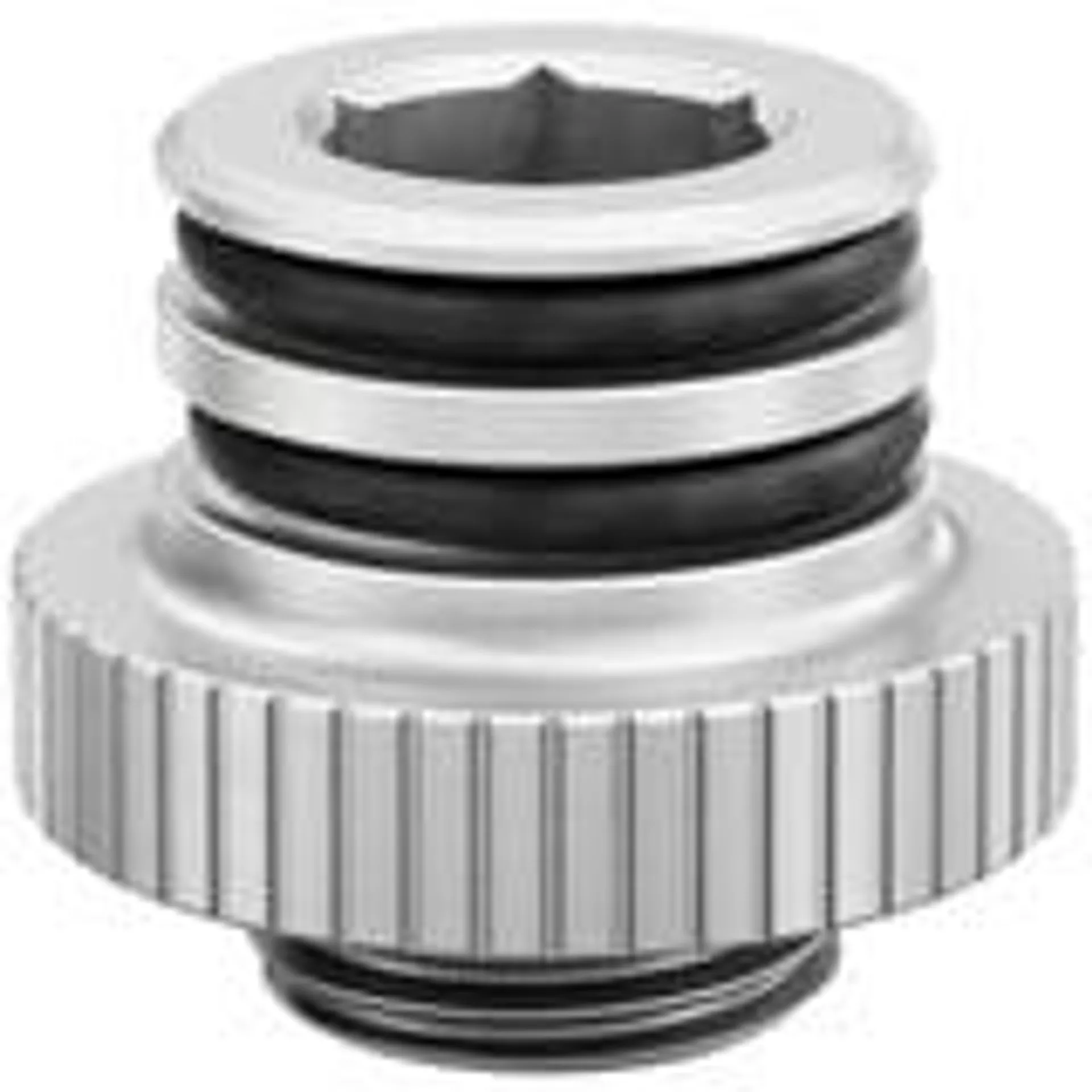 EK-Quantum Torque Push-In Adapter M 7 - Satin Titanium, Verbindung