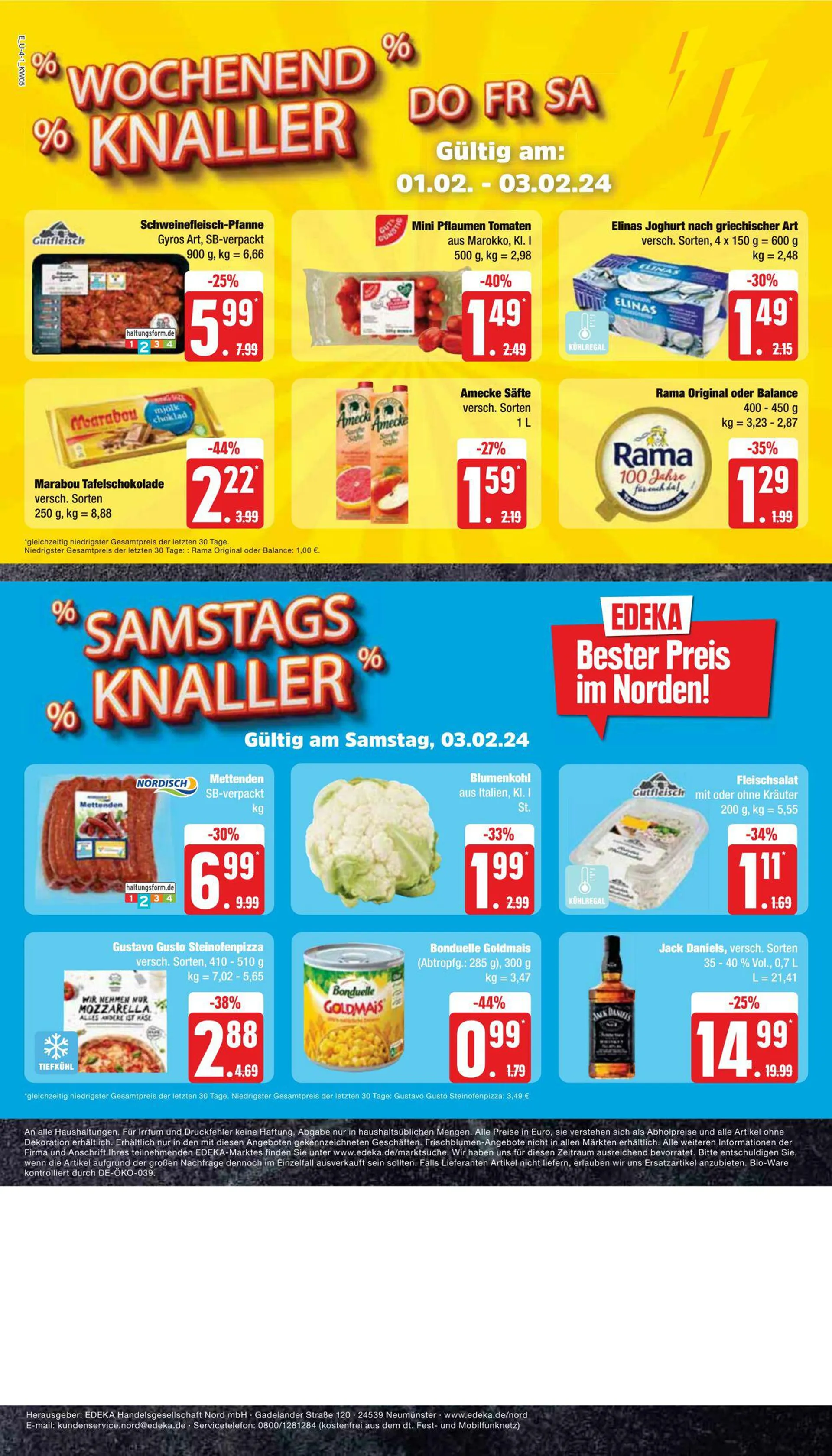 Edeka - Schleswig-Holstein Aktueller Prospekt von 27. Januar bis 3. Februar 2024 - Prospekt seite 4