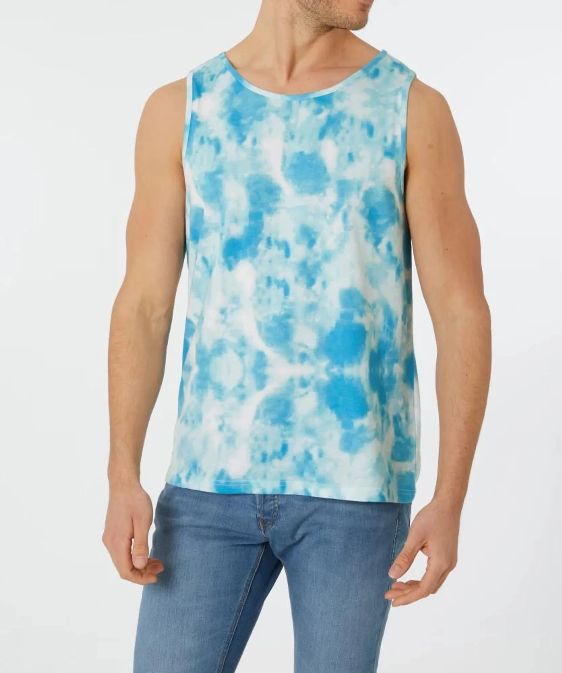 Tanktop Batik X-Mail, Rundhalsausschnitt