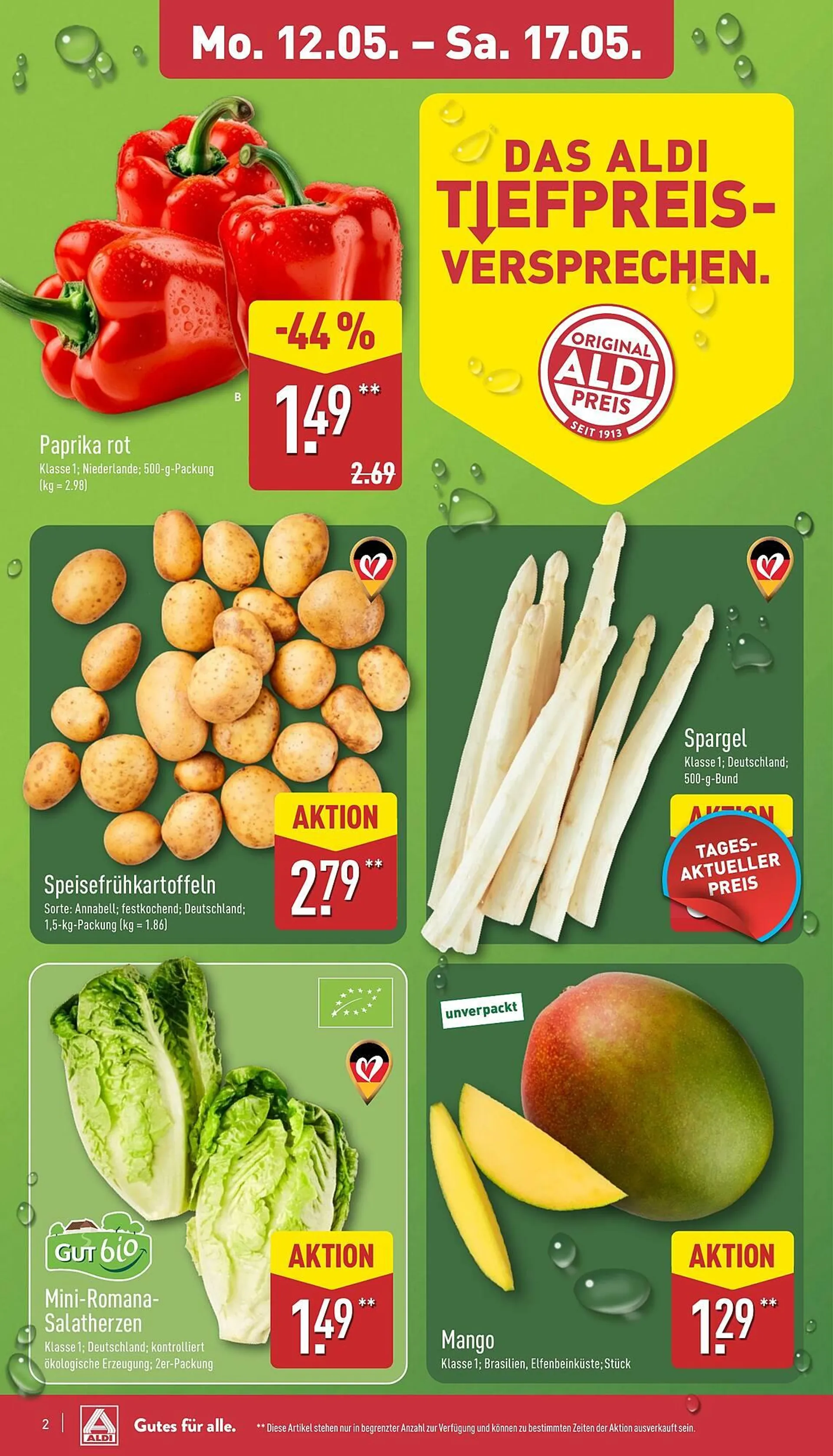 Aldi Nord Prospekt von 12. Mai bis 18. Mai 2025 - Prospekt seite 2