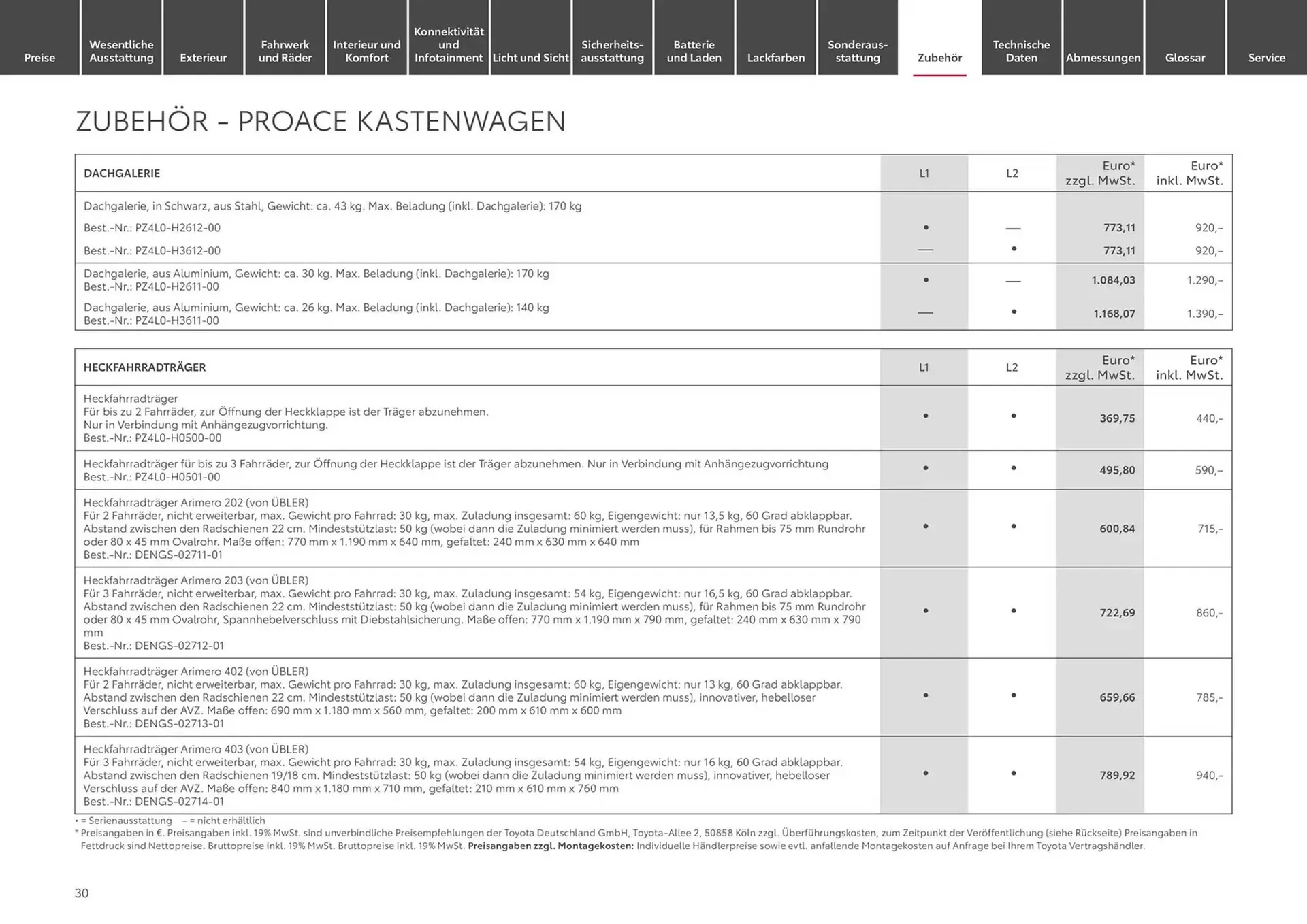 Toyota Prospekt von 13. November bis 13. November 2025 - Prospekt seite 30