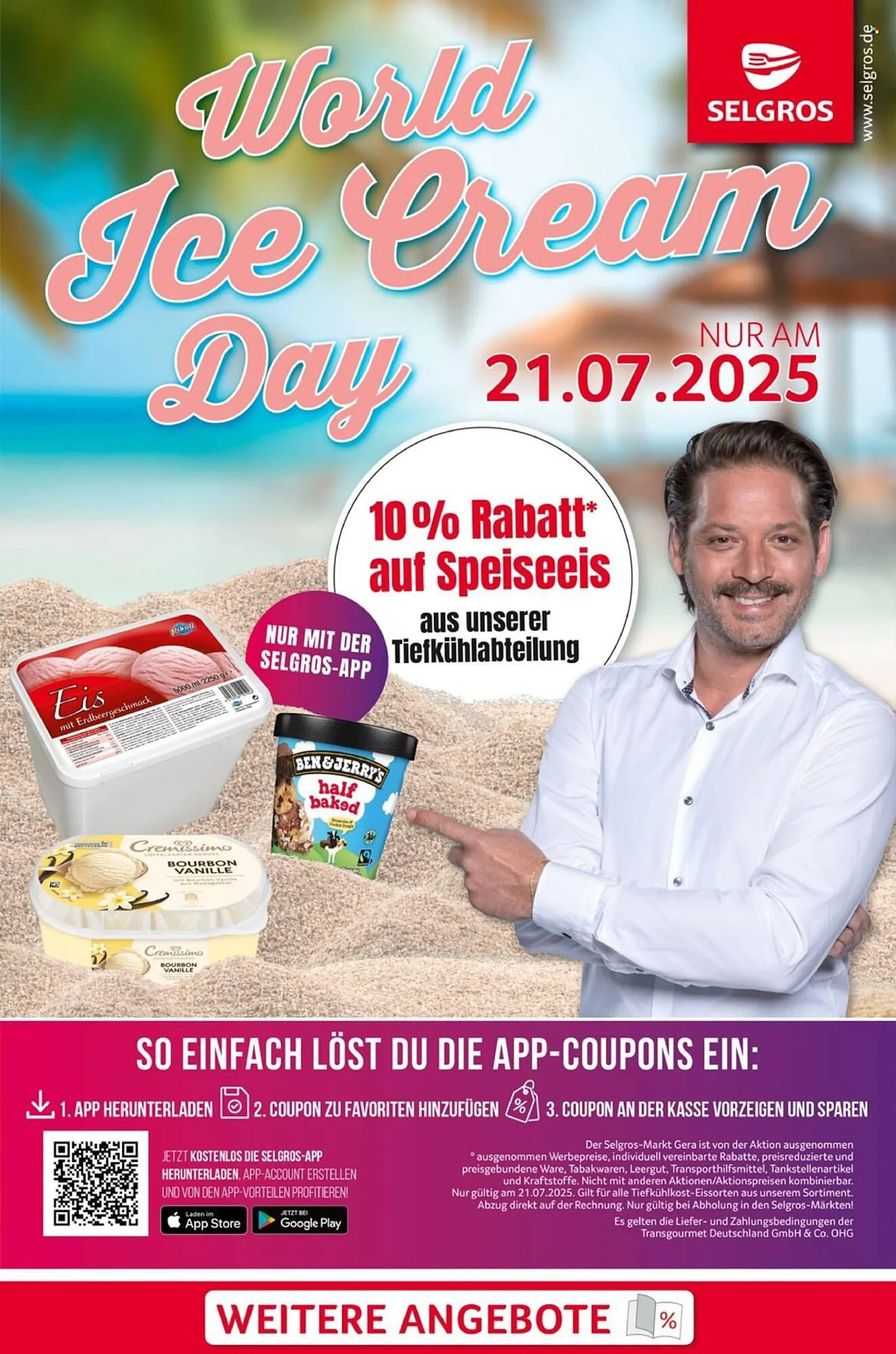 Selgros Prospekt von 21. Juli bis 21. Juli 2025 - Prospekt seite 1