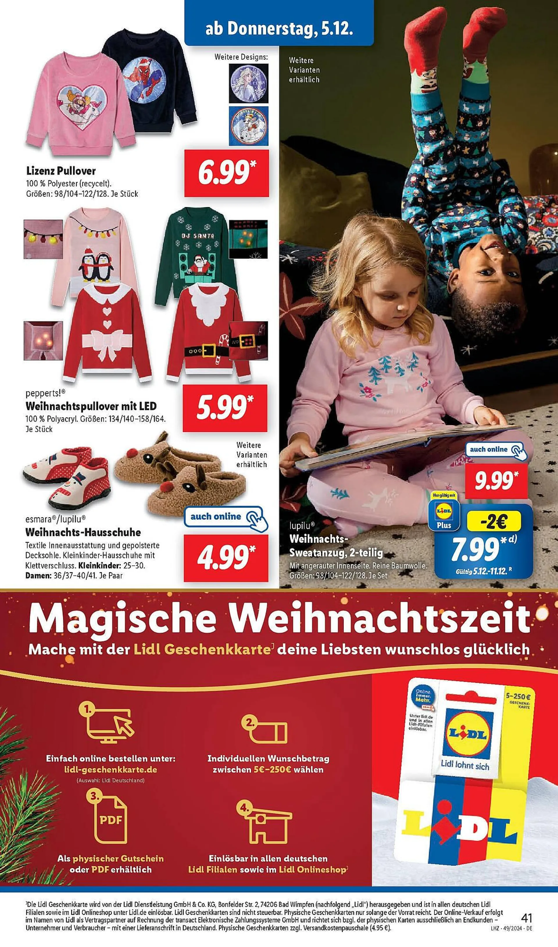 Lidl Prospekt von 9. Dezember bis 14. Dezember 2024 - Prospekt seite 51