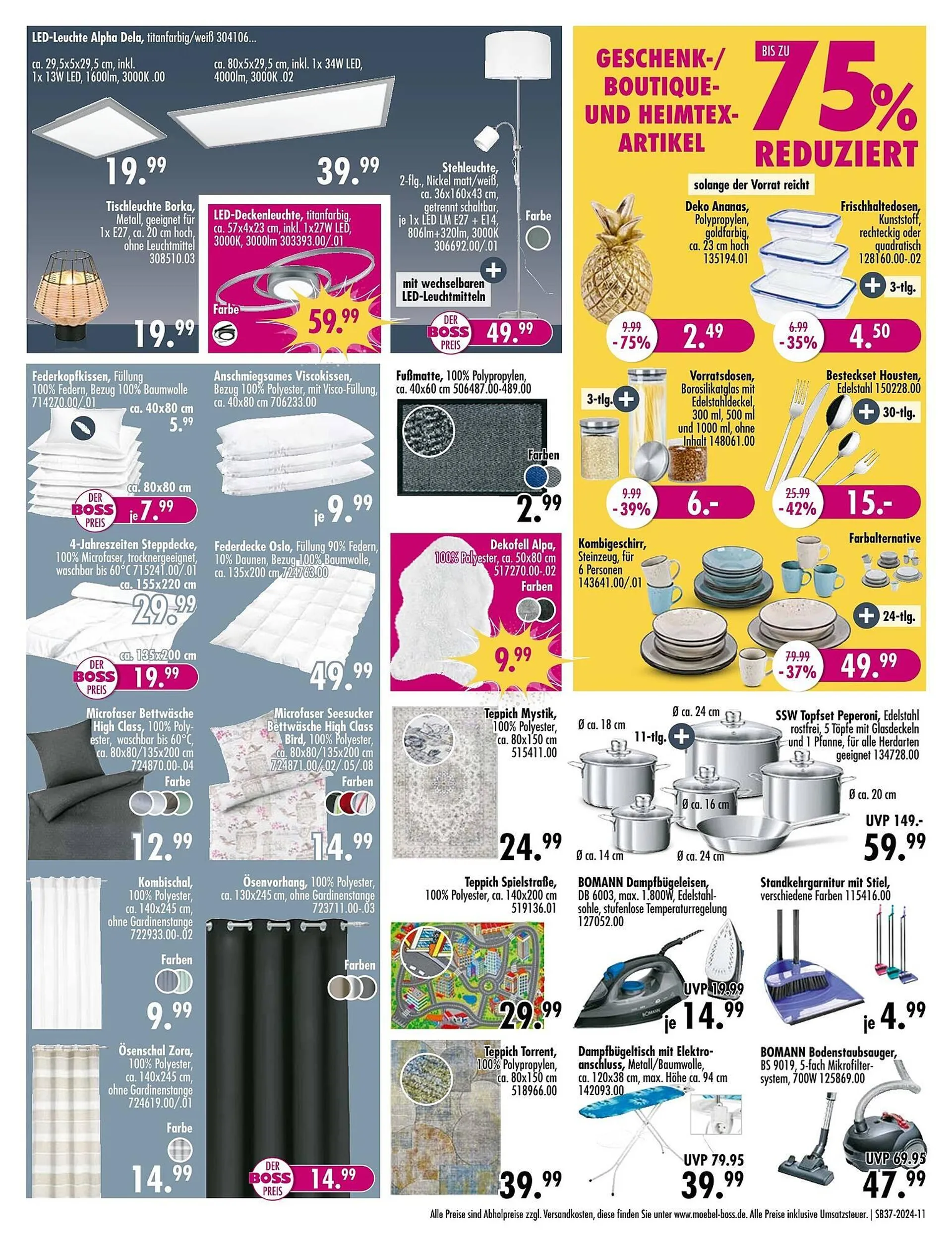 Möbel Boss Prospekt von 8. September bis 22. September 2024 - Prospekt seite 11