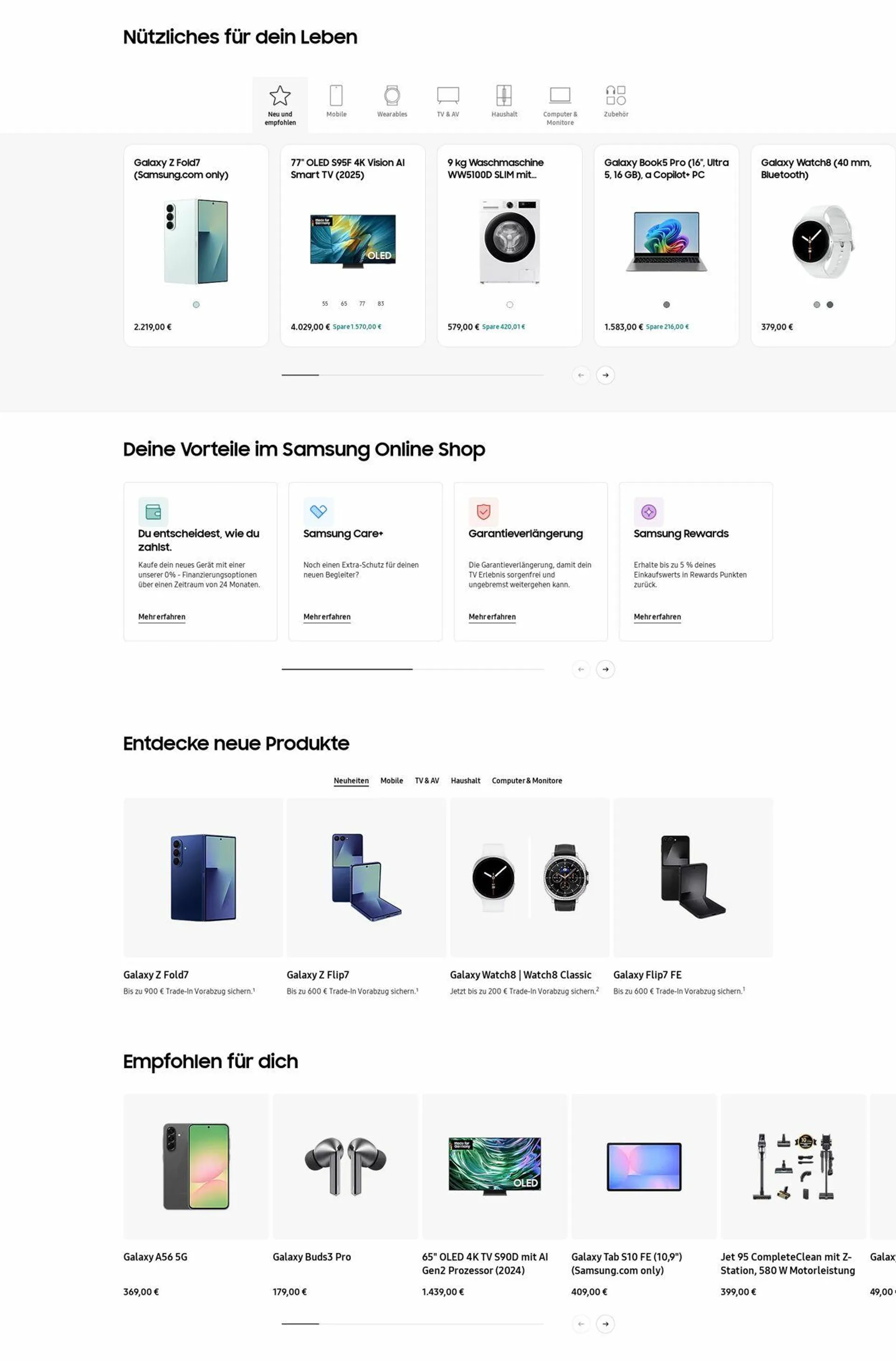 Samsung Aktueller Prospekt von 28. Juli bis 6. August 2025 - Prospekt seite 1