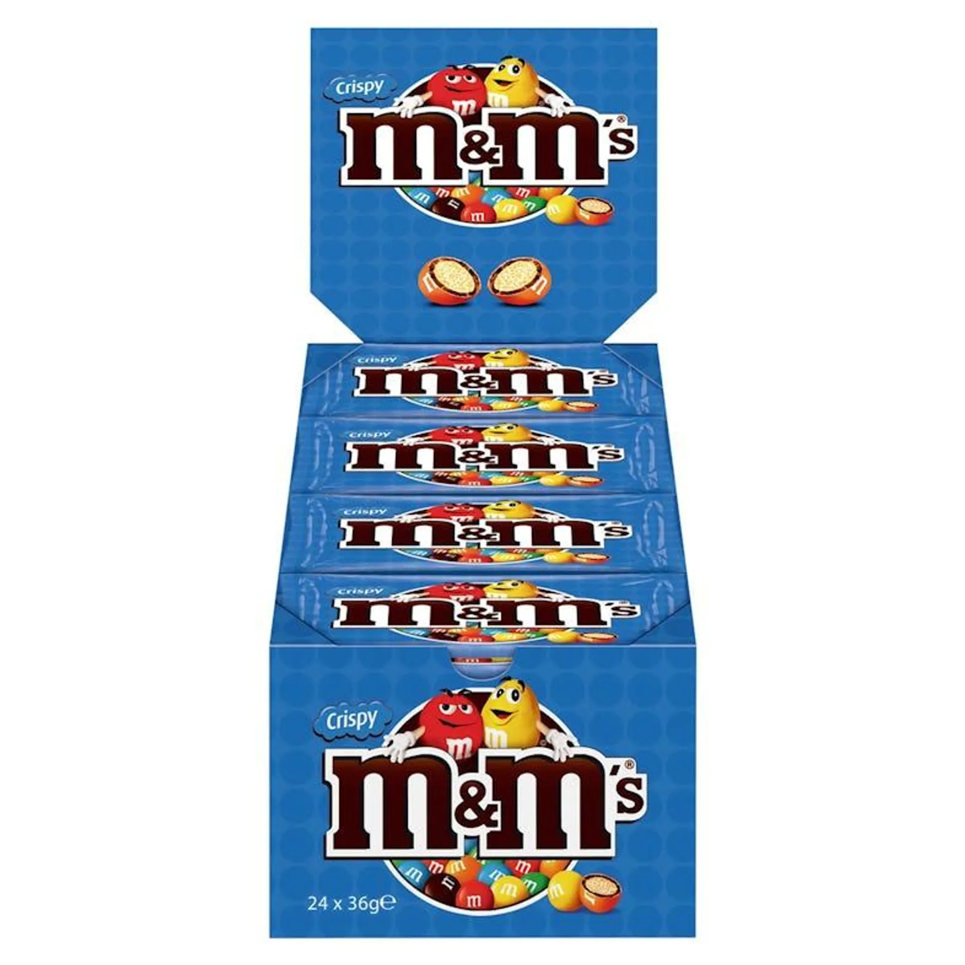 M&M's Schokolinsen Crispy 24 x 36 g (864 g)