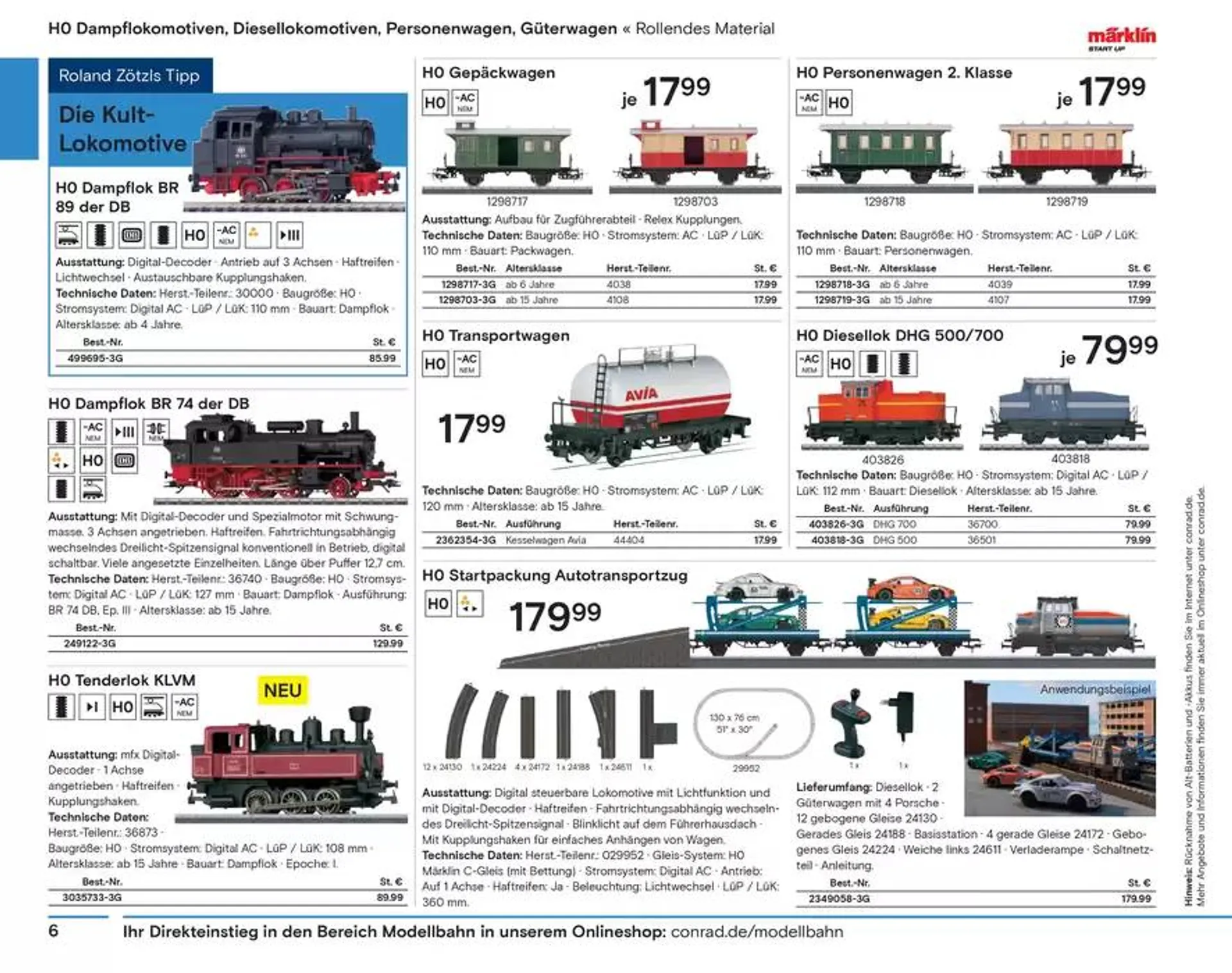 Modellbahn Katalog von 29. Oktober bis 31. Dezember 2025 - Prospekt seite 8