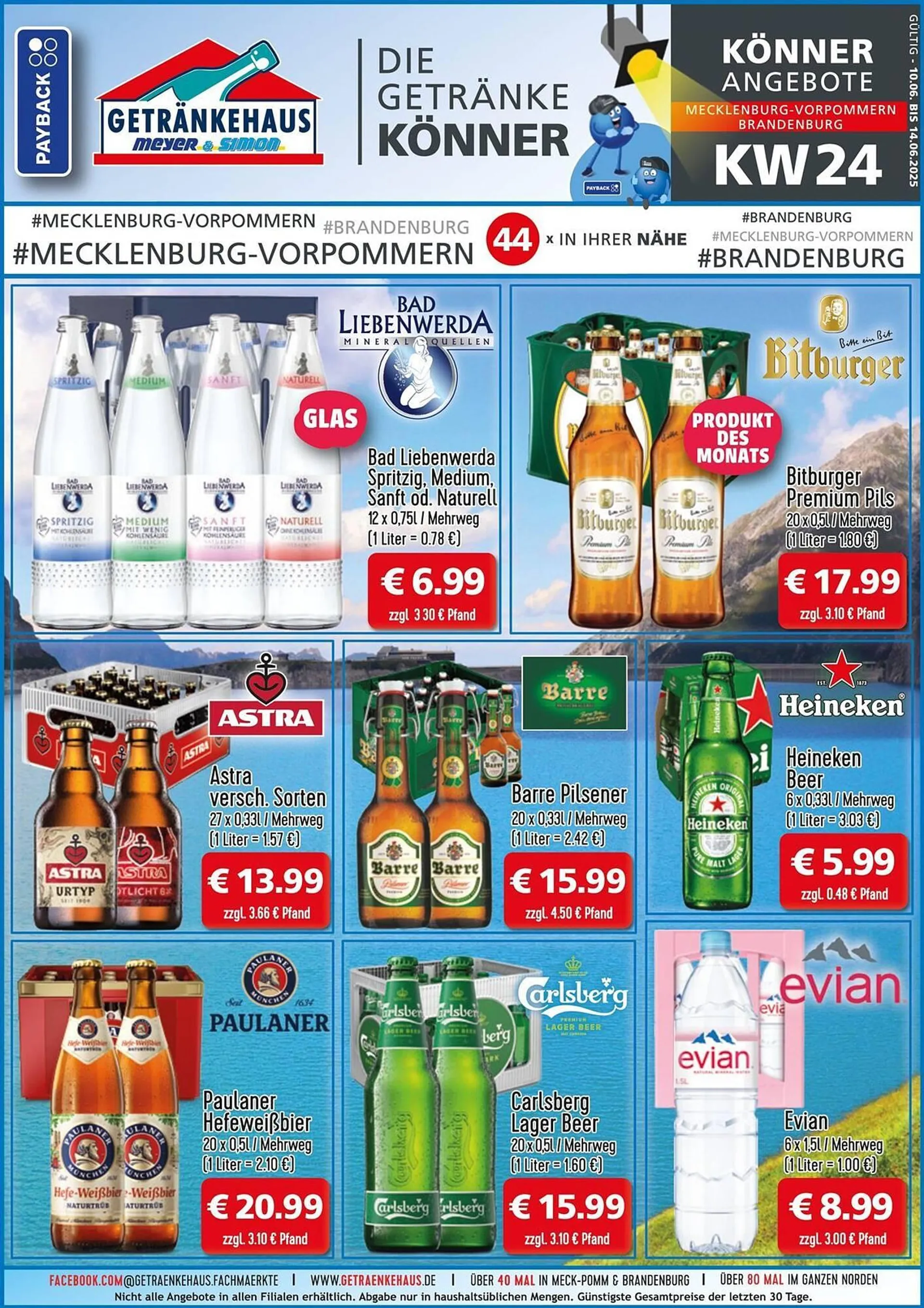 Getränkehaus Prospekt von 10. Juni bis 14. Juni 2025 - Prospekt seite 1