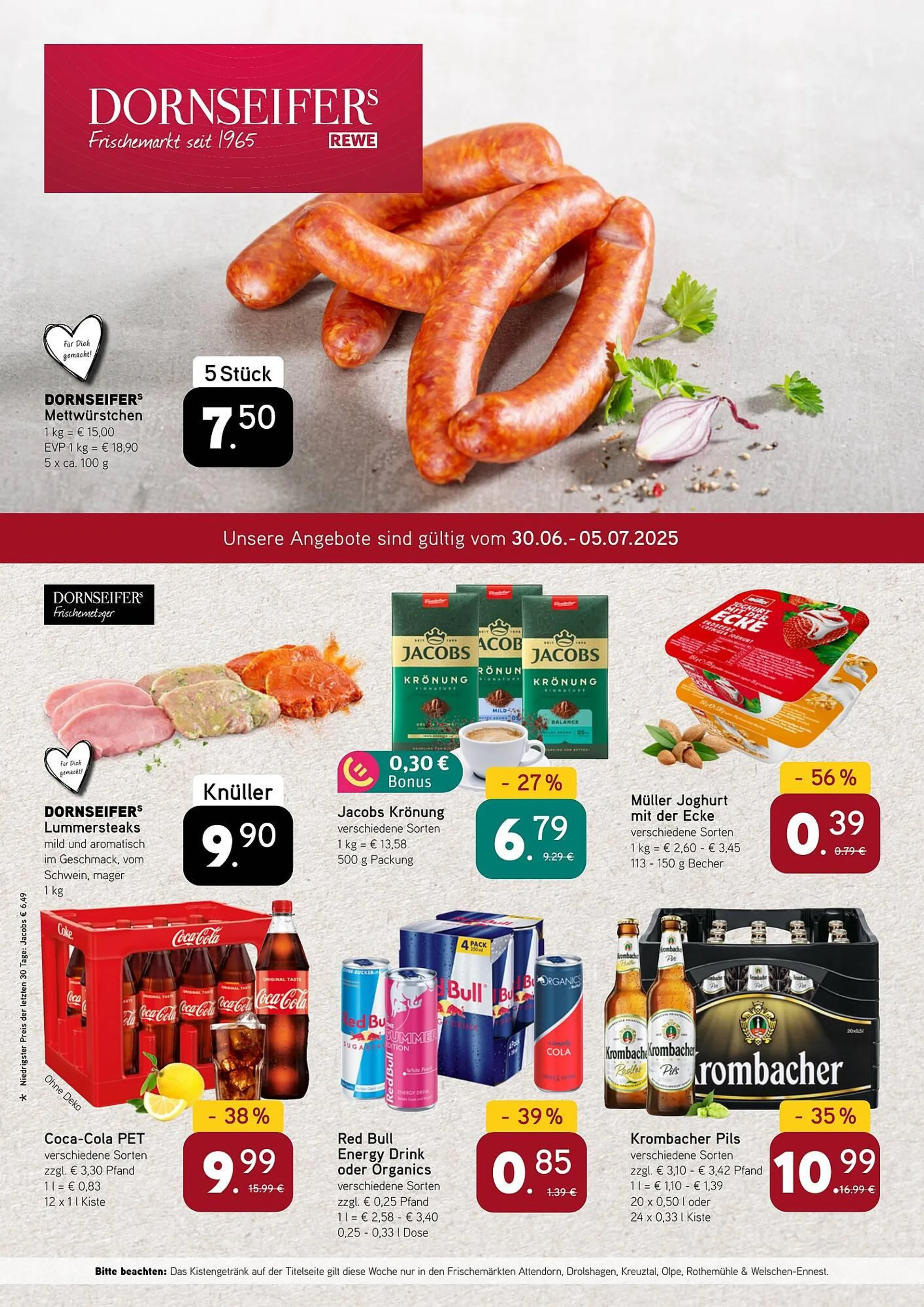 Dornseifer Prospekt von 30. Juni bis 5. Juli 2025 - Prospekt seite 1