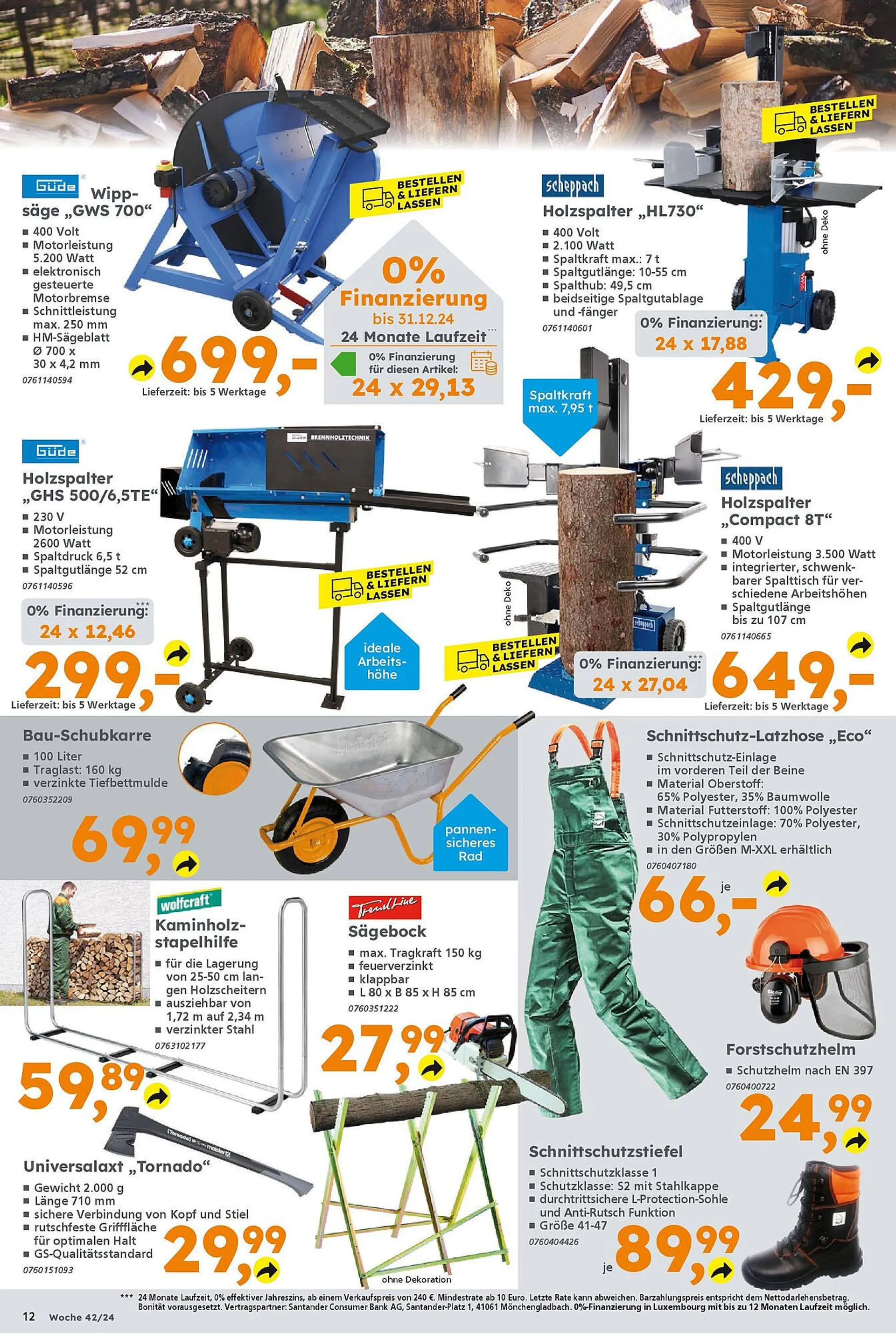 Globus Baumarkt Prospekt von 13. Oktober bis 19. Oktober 2024 - Prospekt seite 12