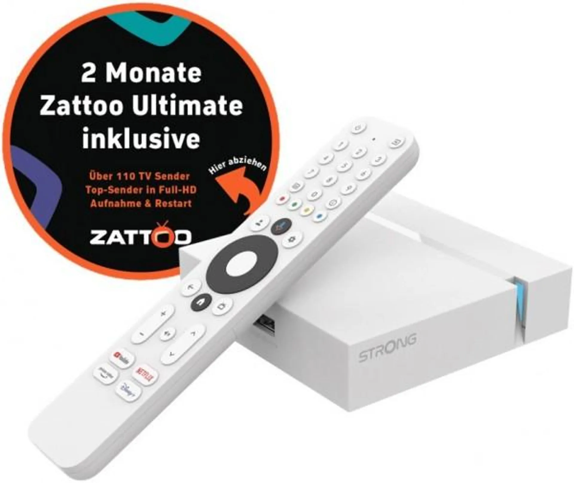 Strong LEAP-S3+ Ultimate Streaming Box inkl. 2 Gratis-Monate Zattoo Ultimate