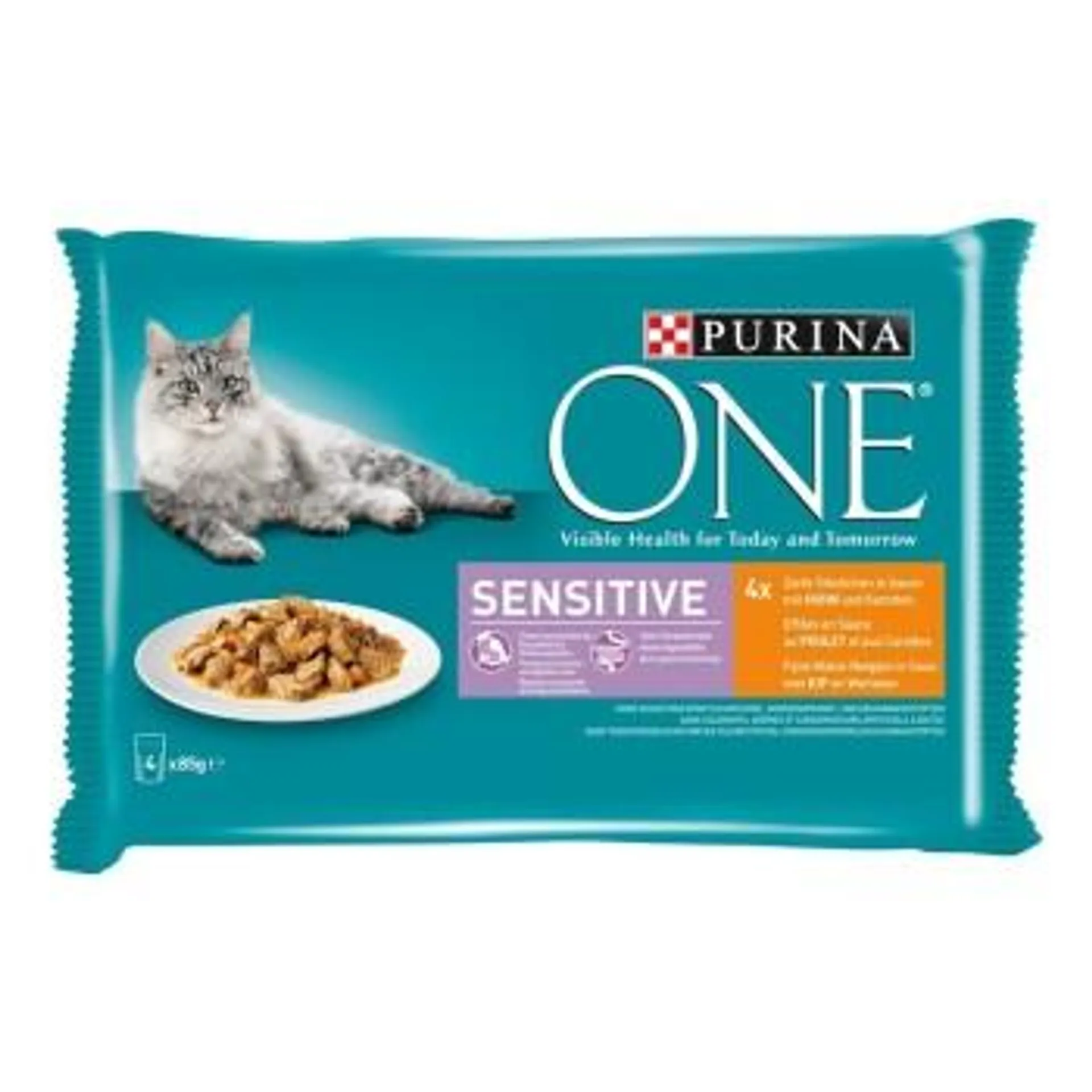 Purina ONE Sensitive Huhn & Karotten 4x85g