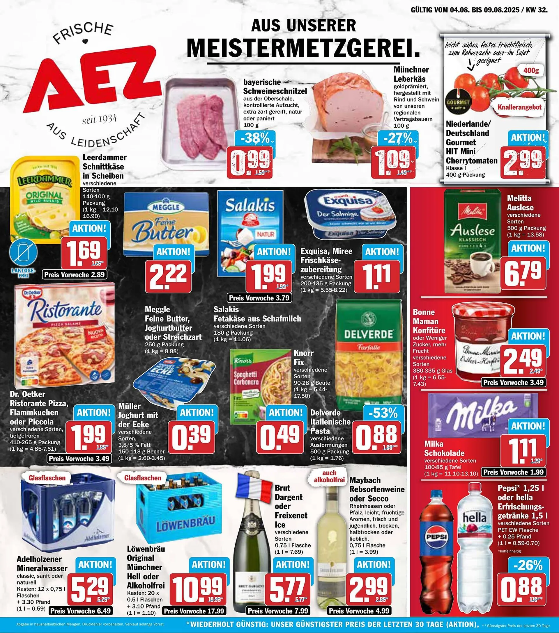 AEZ Prospekt von 4. August bis 9. August 2025 - Prospekt seite 1