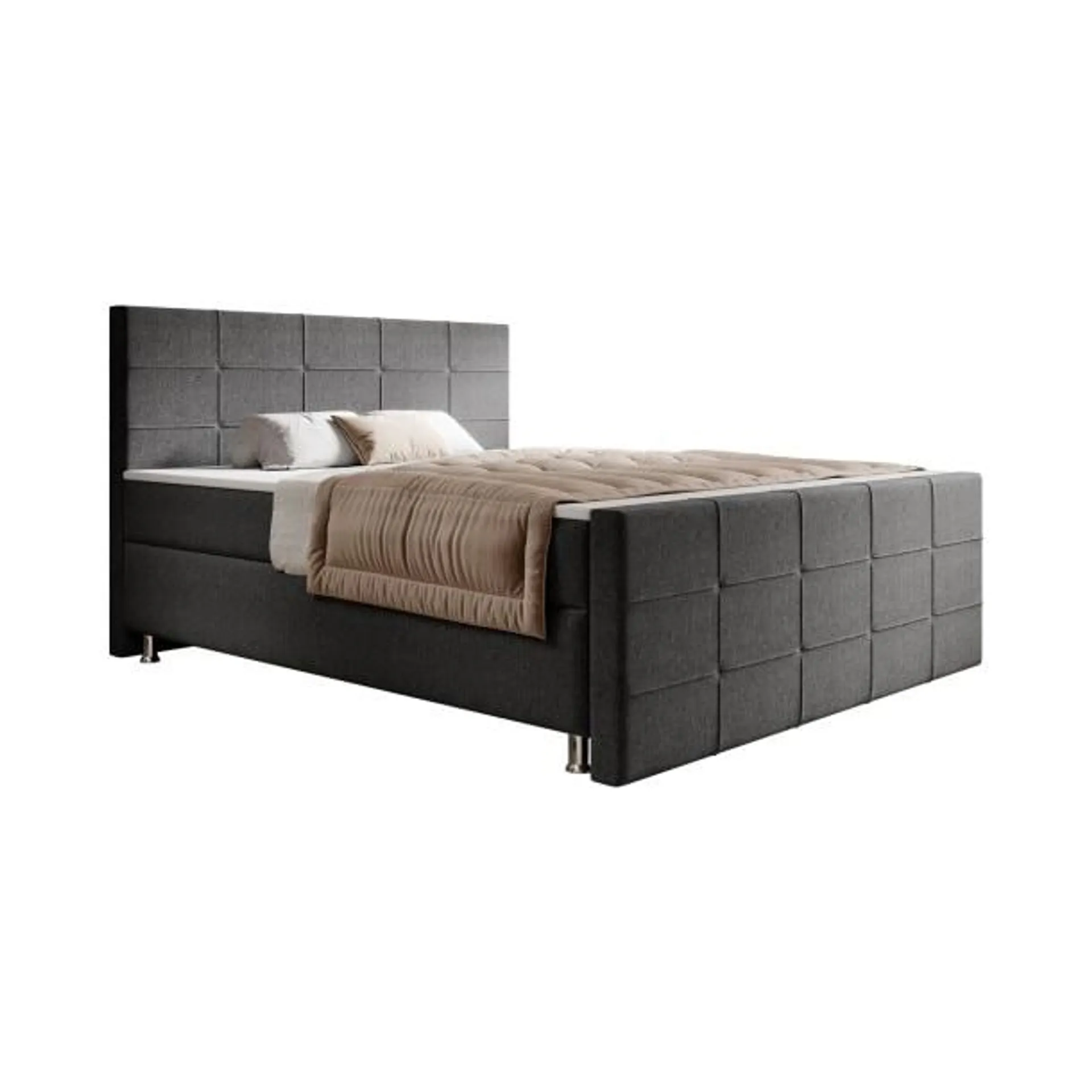 Boxspringbett Florenz 180 x 200 cm schwarz