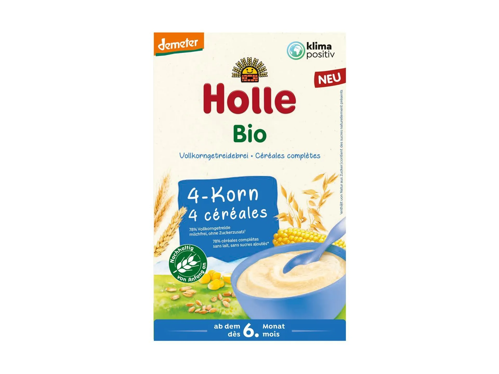 Holle Vollkorngetreidebrei 4-Korn 250g