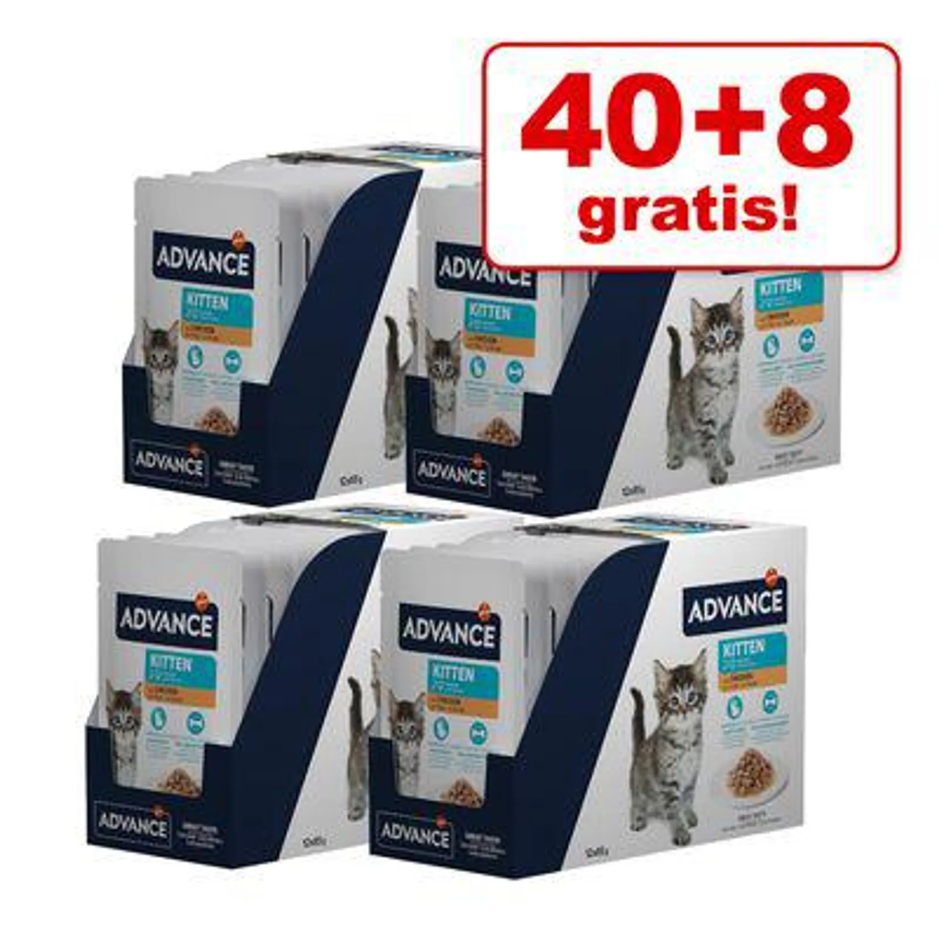 40 + 8 gratis! 48 x 85 g Advance