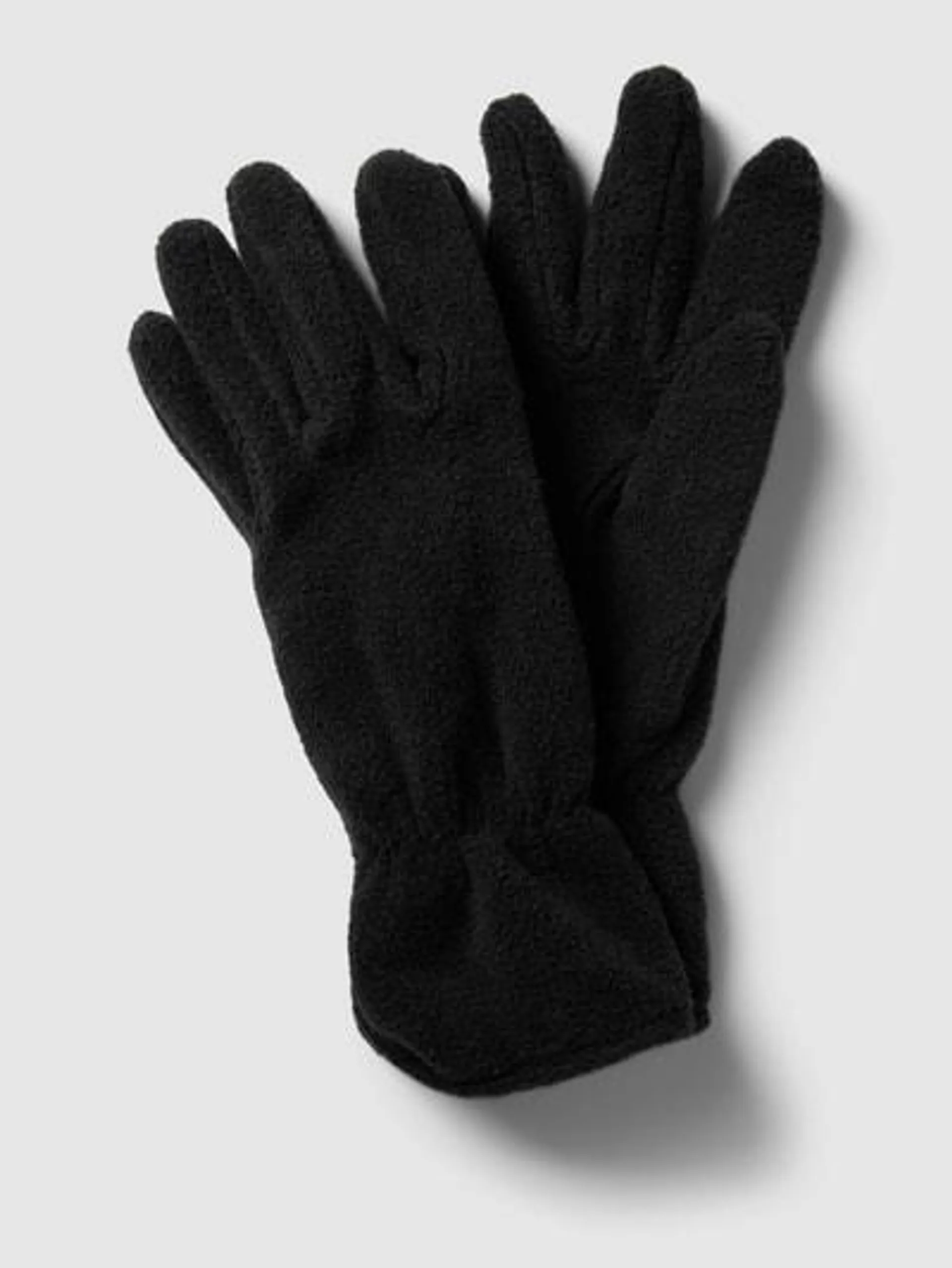 Handschuhe mit elastischem Einsatz in black