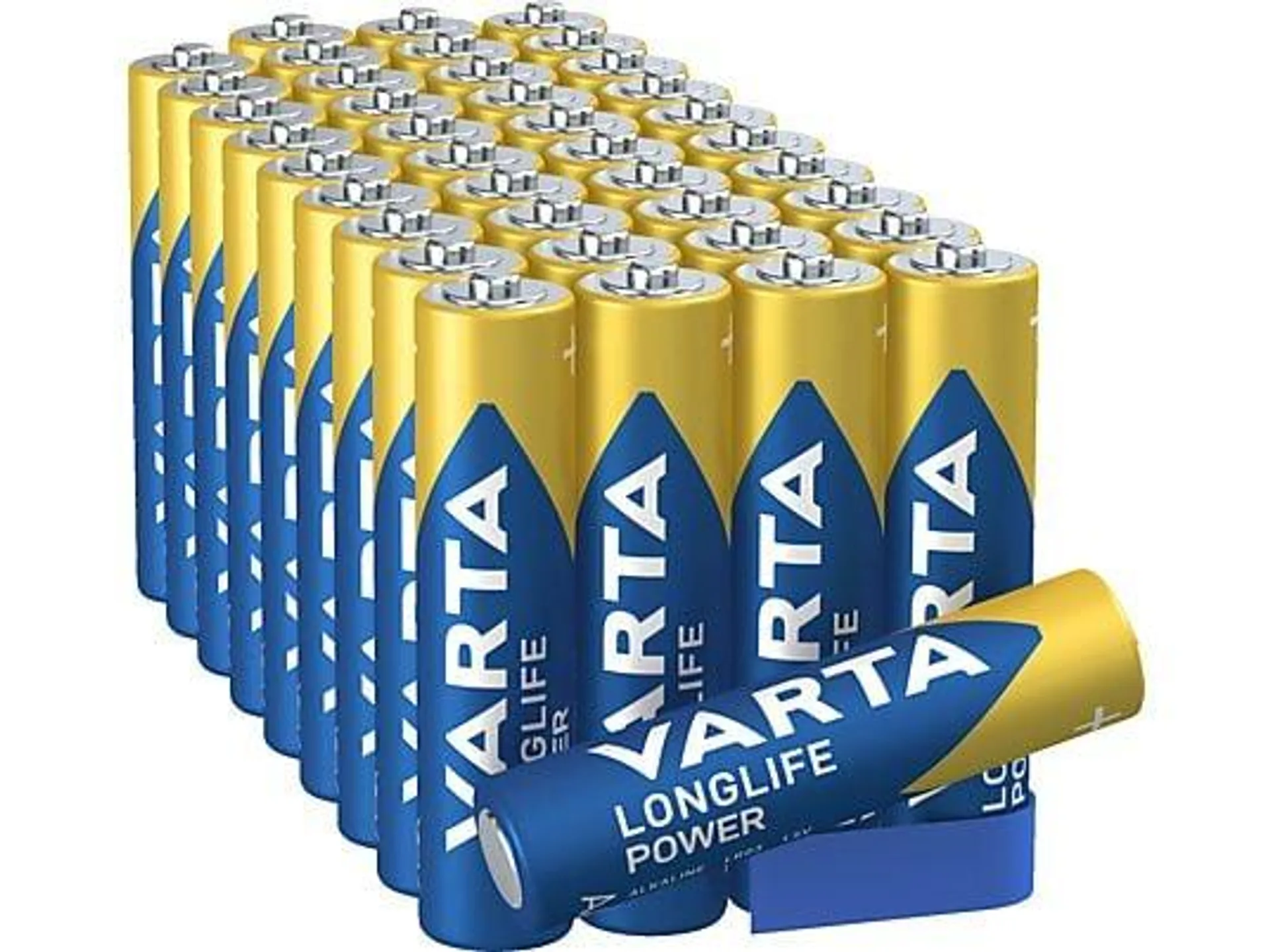 VARTA LONGLIFE Power Storage Box AAA Batterien, Alkaline 40 Stück