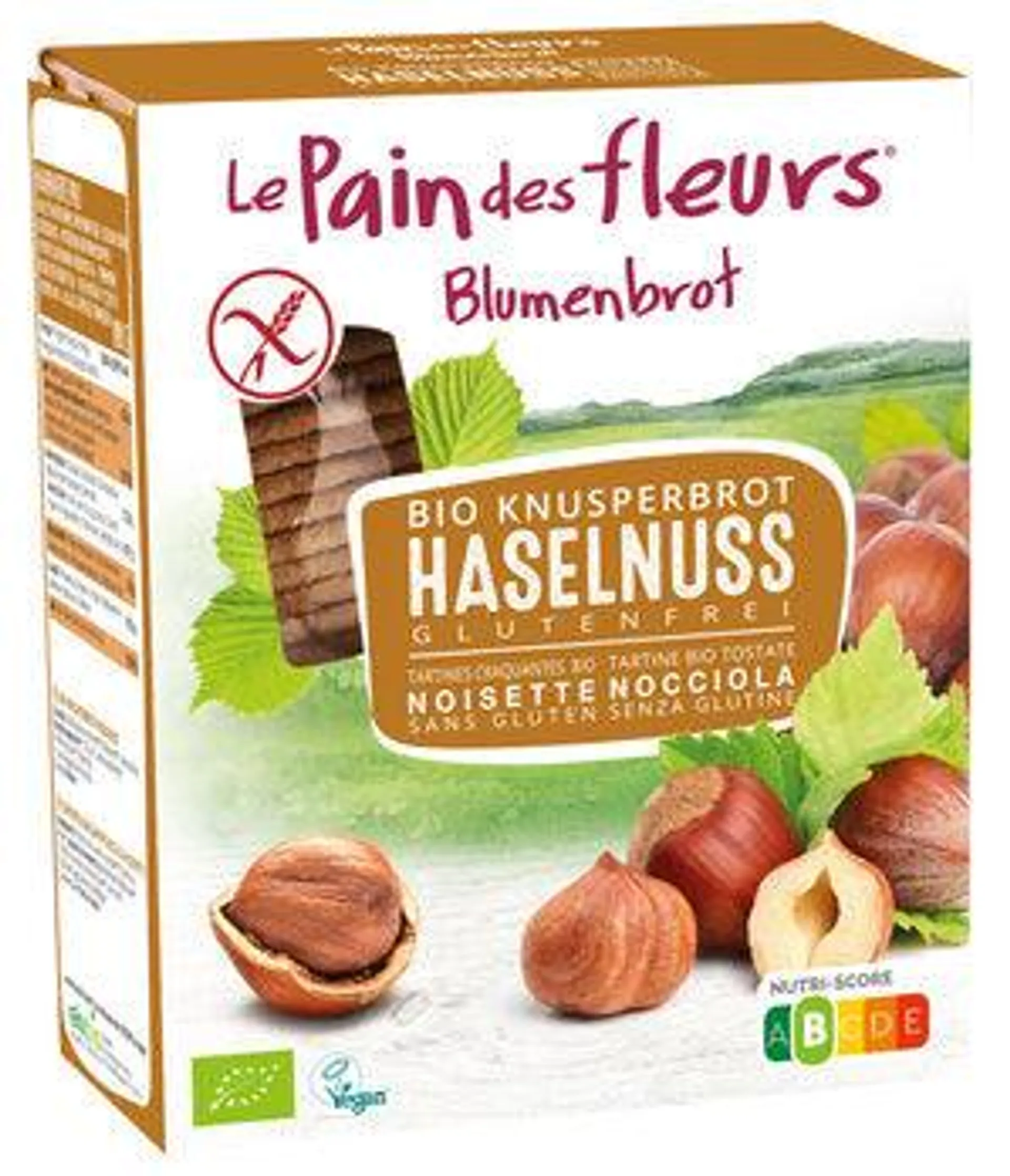 Blumenbrot - Knusperbrot Haselnuss bio 150g