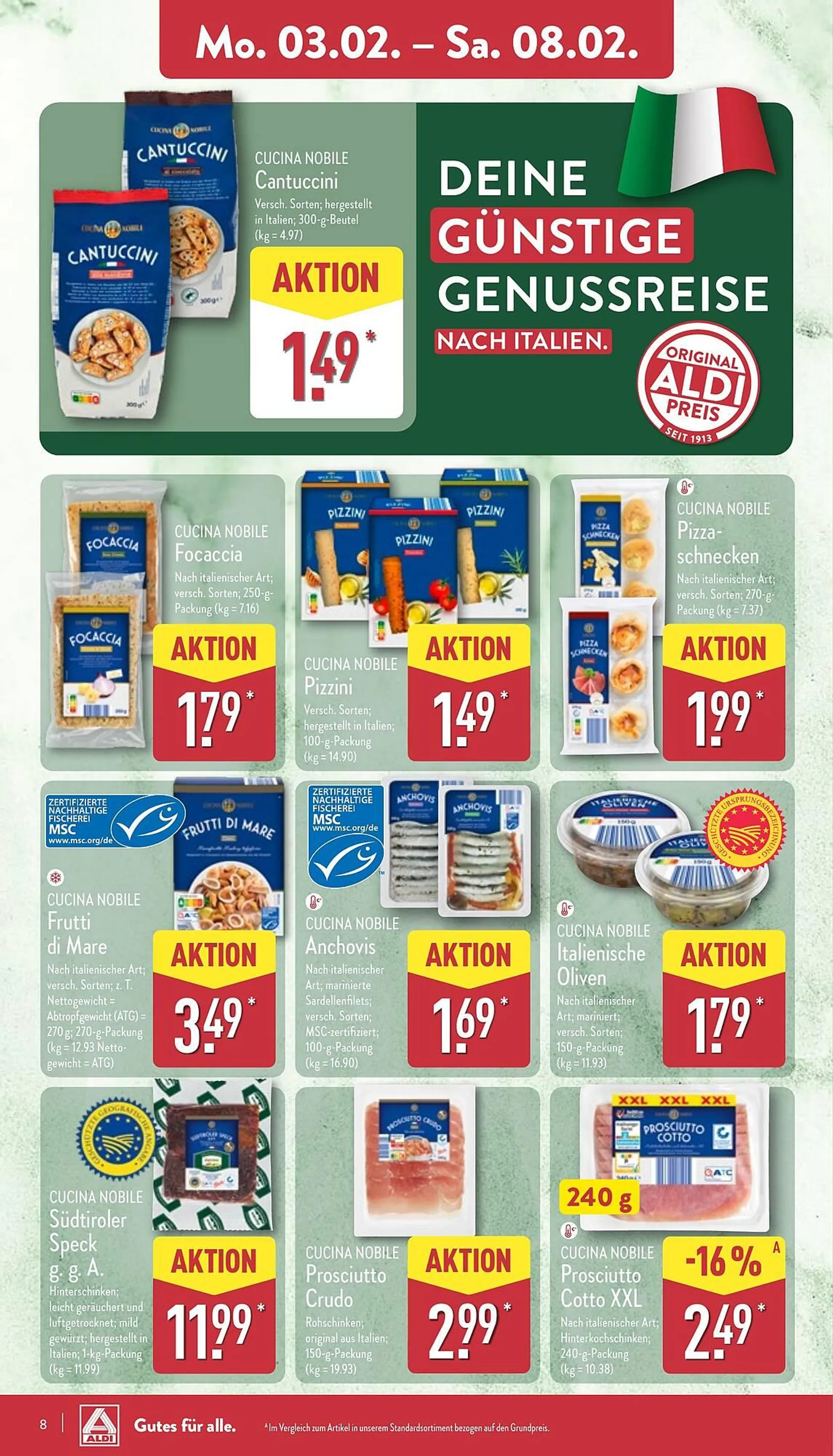 Aldi Nord Prospekt von 3. Februar bis 8. Februar 2025 - Prospekt seite 8