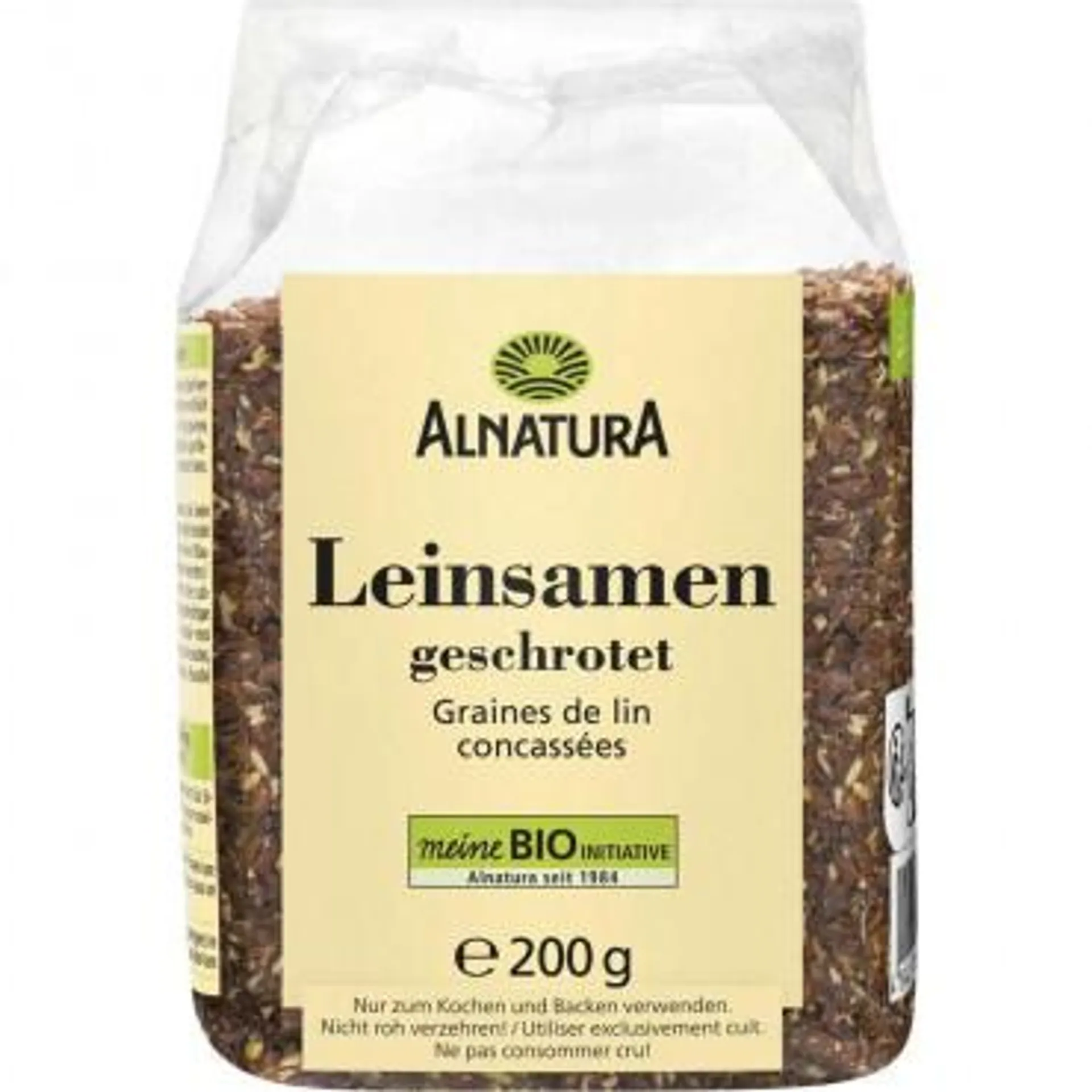 Bio Leinsamen, geschrotet