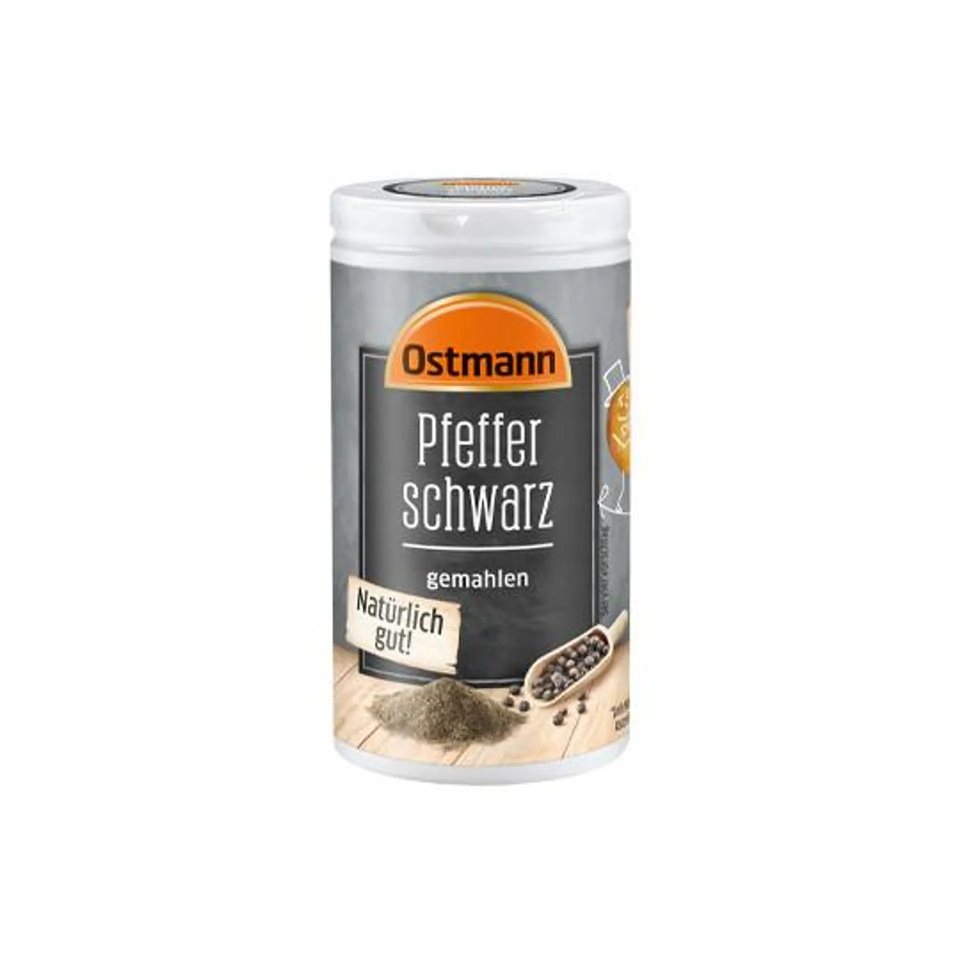 Ostmann Pfeffer schwarz gemahlen 40G