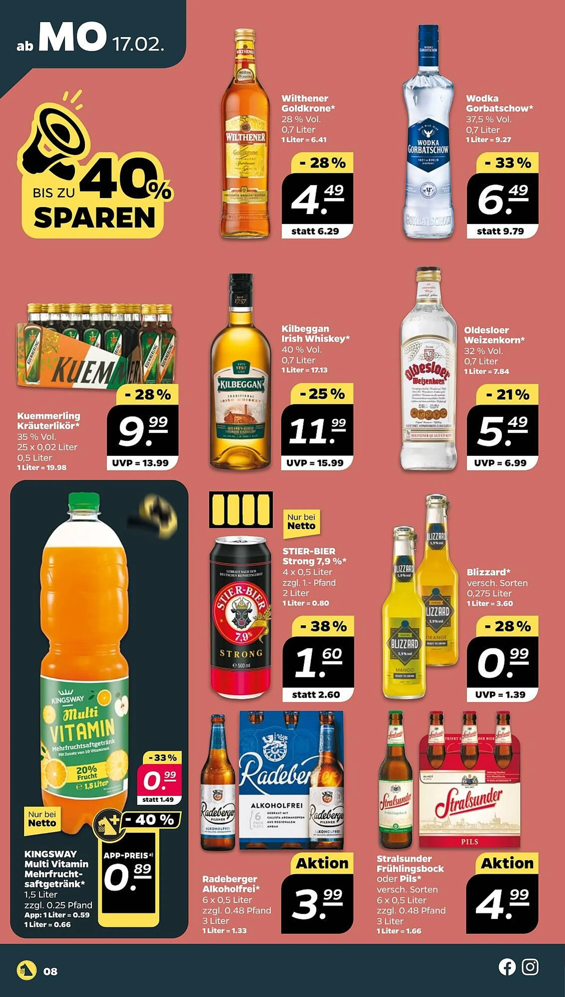 NETTO Prospekt von 17. Februar bis 22. Februar 2025 - Prospekt seite 8