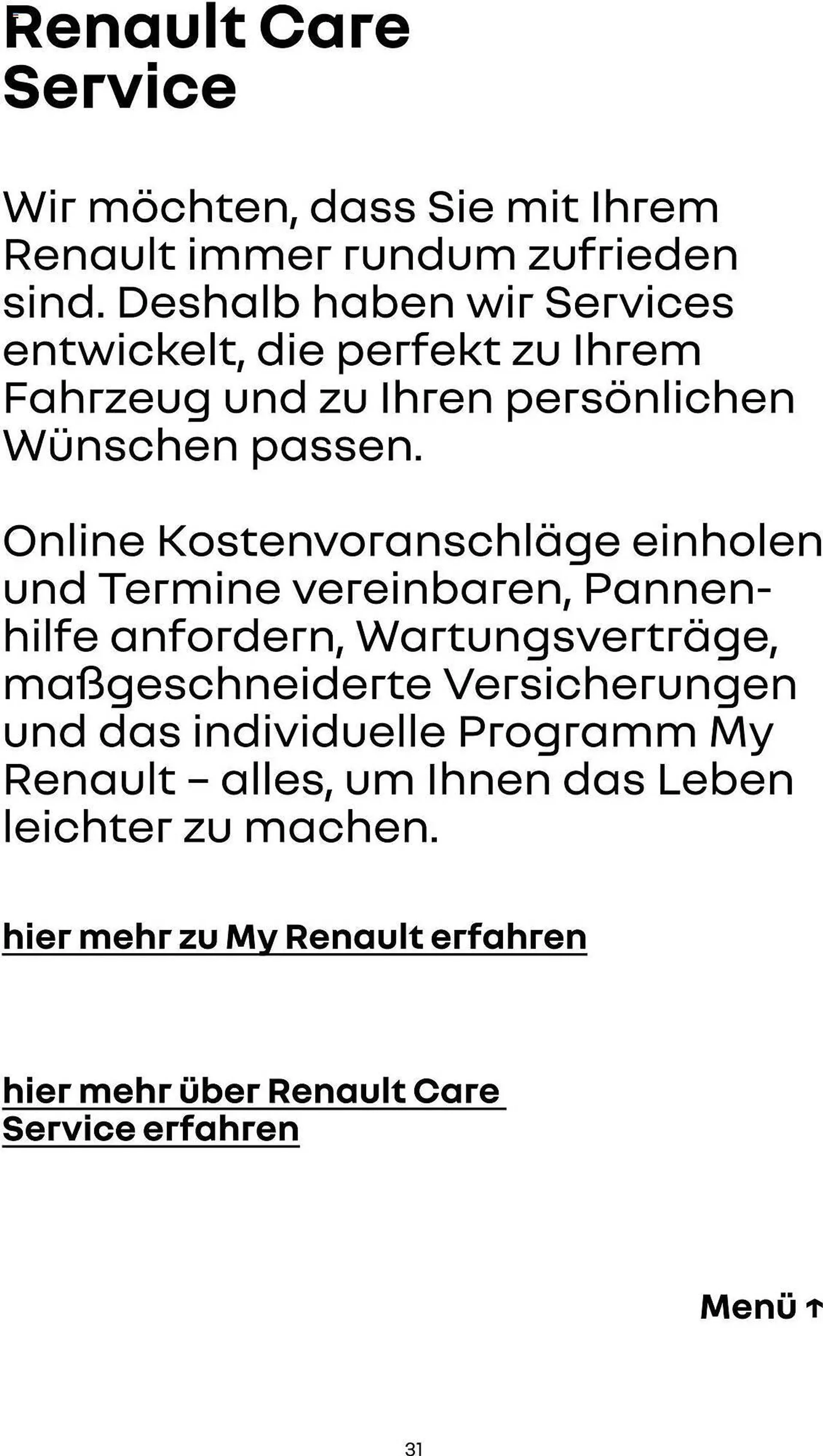 Renault Prospekt von 17. Januar bis 16. Januar 2026 - Prospekt seite 31