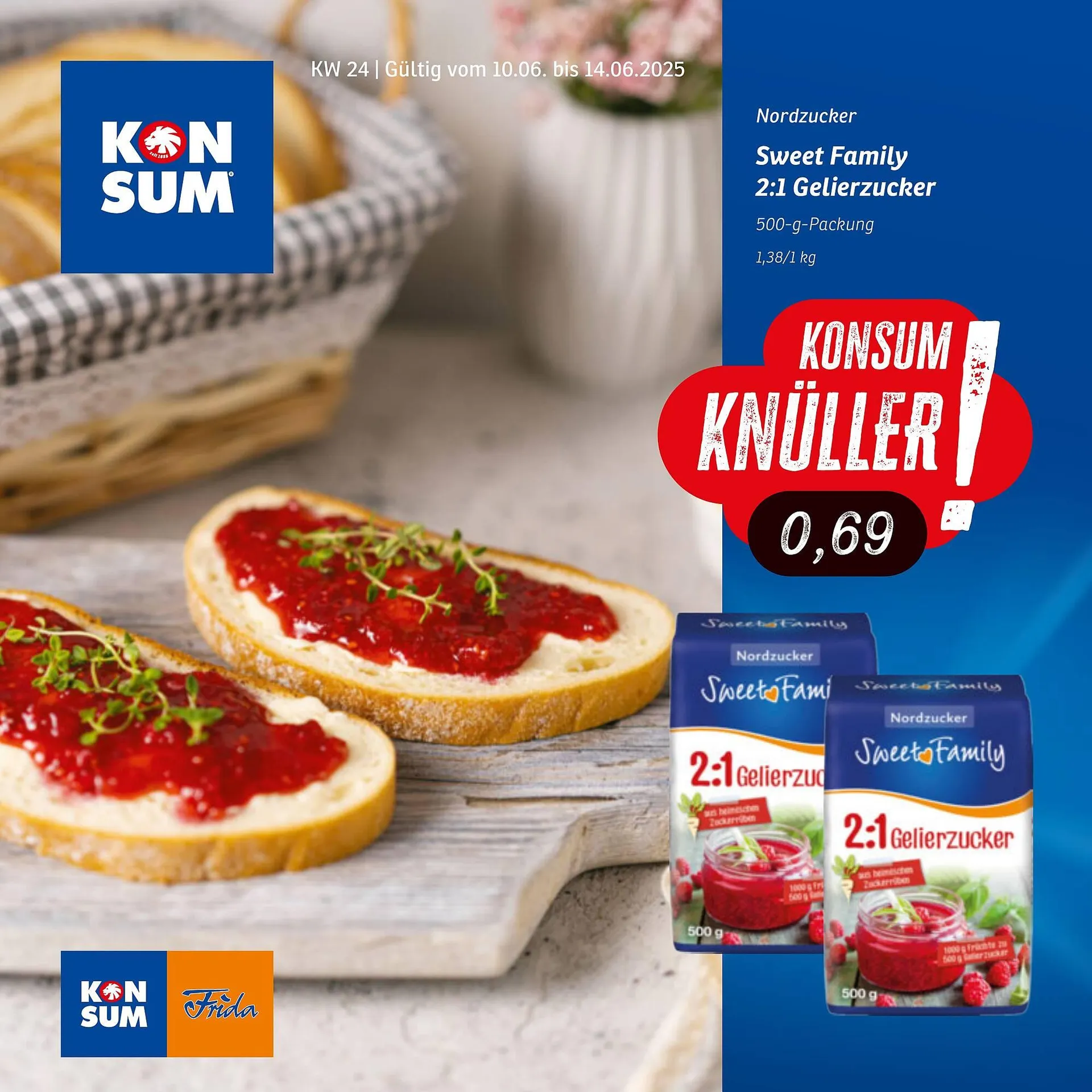 KONSUM Prospekt von 9. Juni bis 14. Juni 2025 - Prospekt seite 1