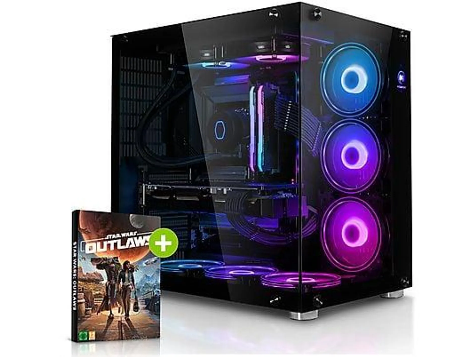 MEGAPORT Gaming PC AMD, Gaming PC Ryzen™ 9 5900X Prozessor, 32 GB RAM, 1000 GB SSD, NVIDIA GeForce RTX™ 4070 Super™, Windows 11 Home (64 Bit)