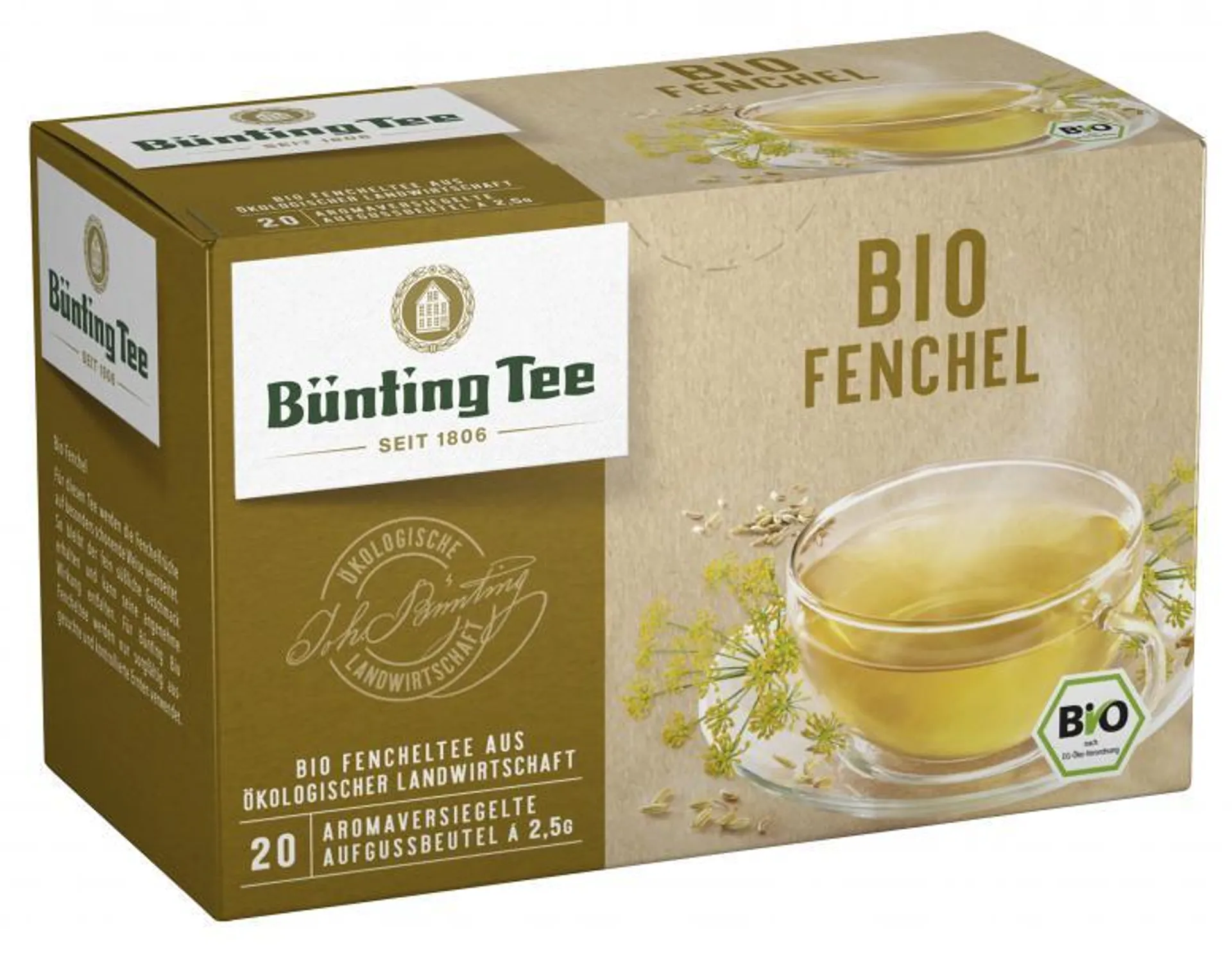 Bünting Tee Bio-Fenchel 20 x 2,50 g