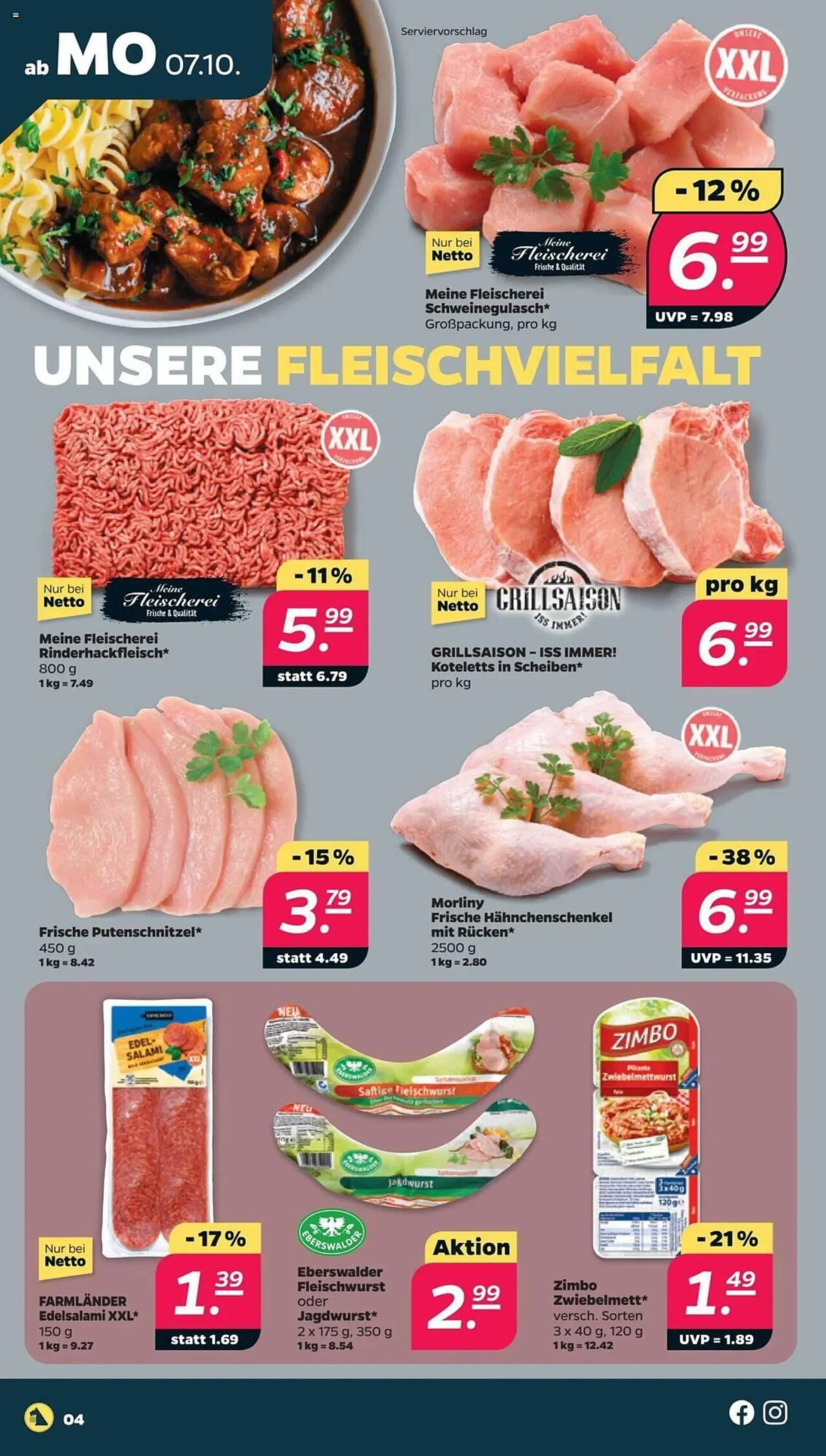 NETTO Prospekt von 7. Oktober bis 12. Oktober 2024 - Prospekt seite 4