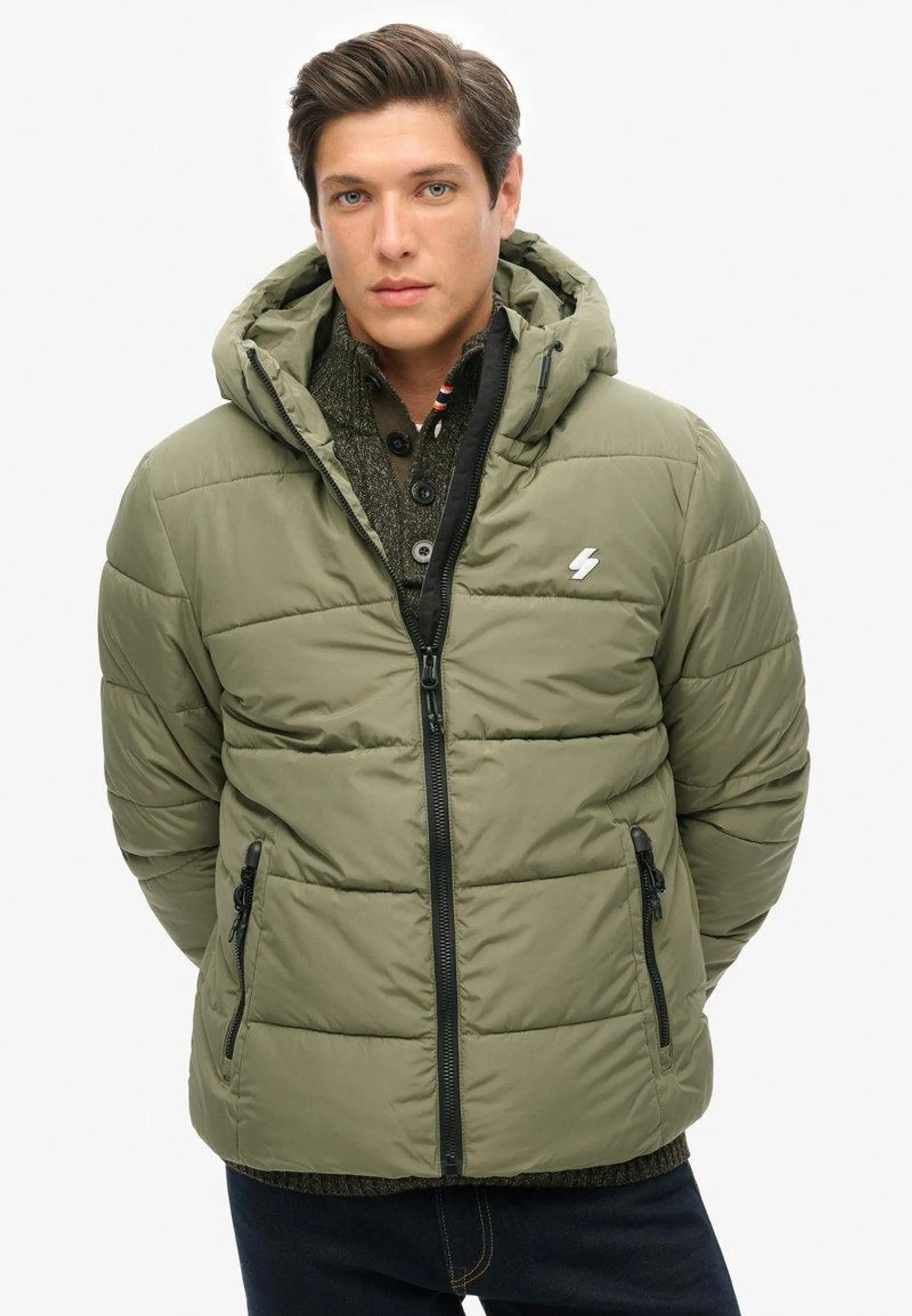 PUFFER - Winter jacket - dusty olive green