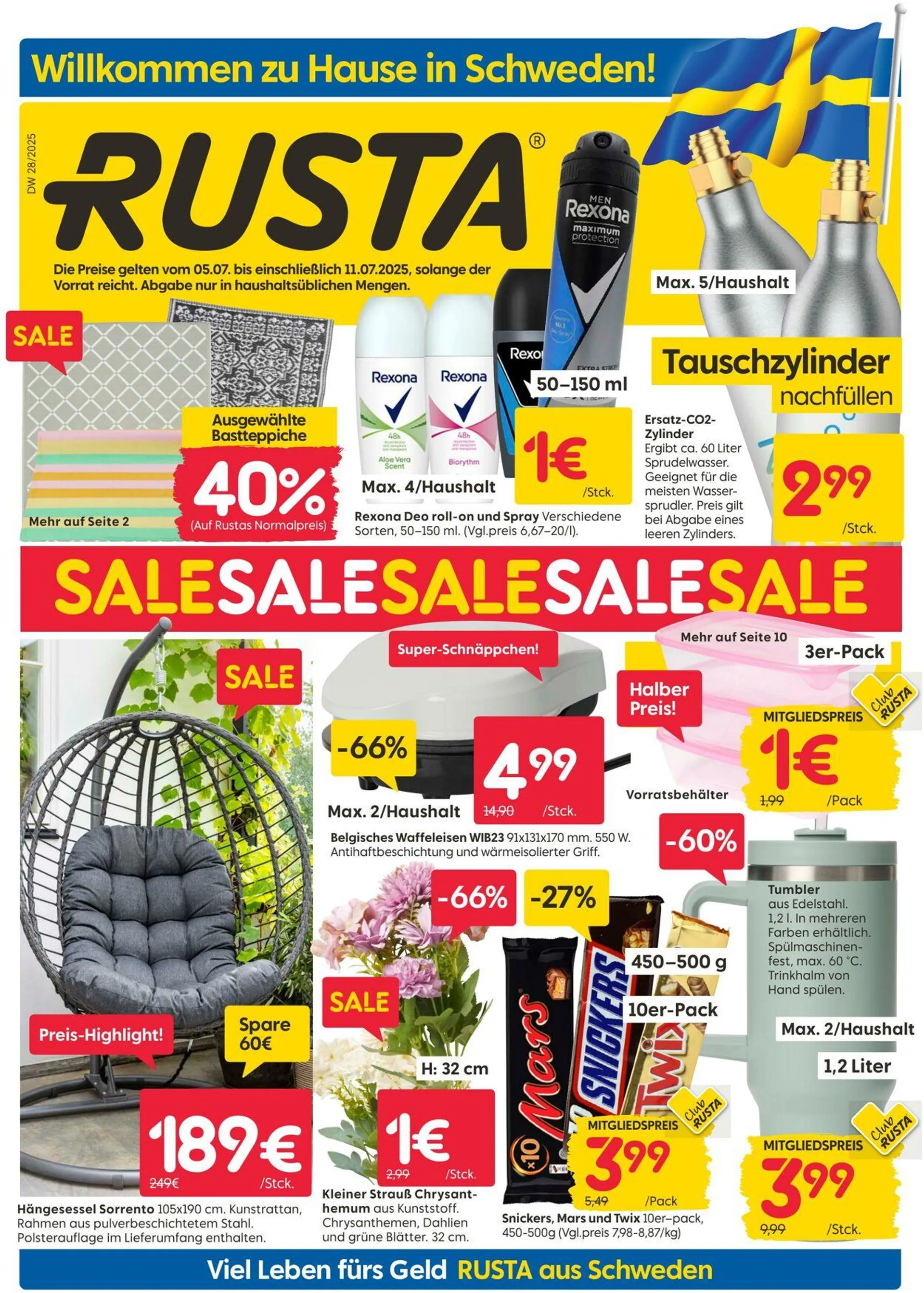 Rusta von 7. Juli bis 21. Juli 2025 - Prospekt seite 1