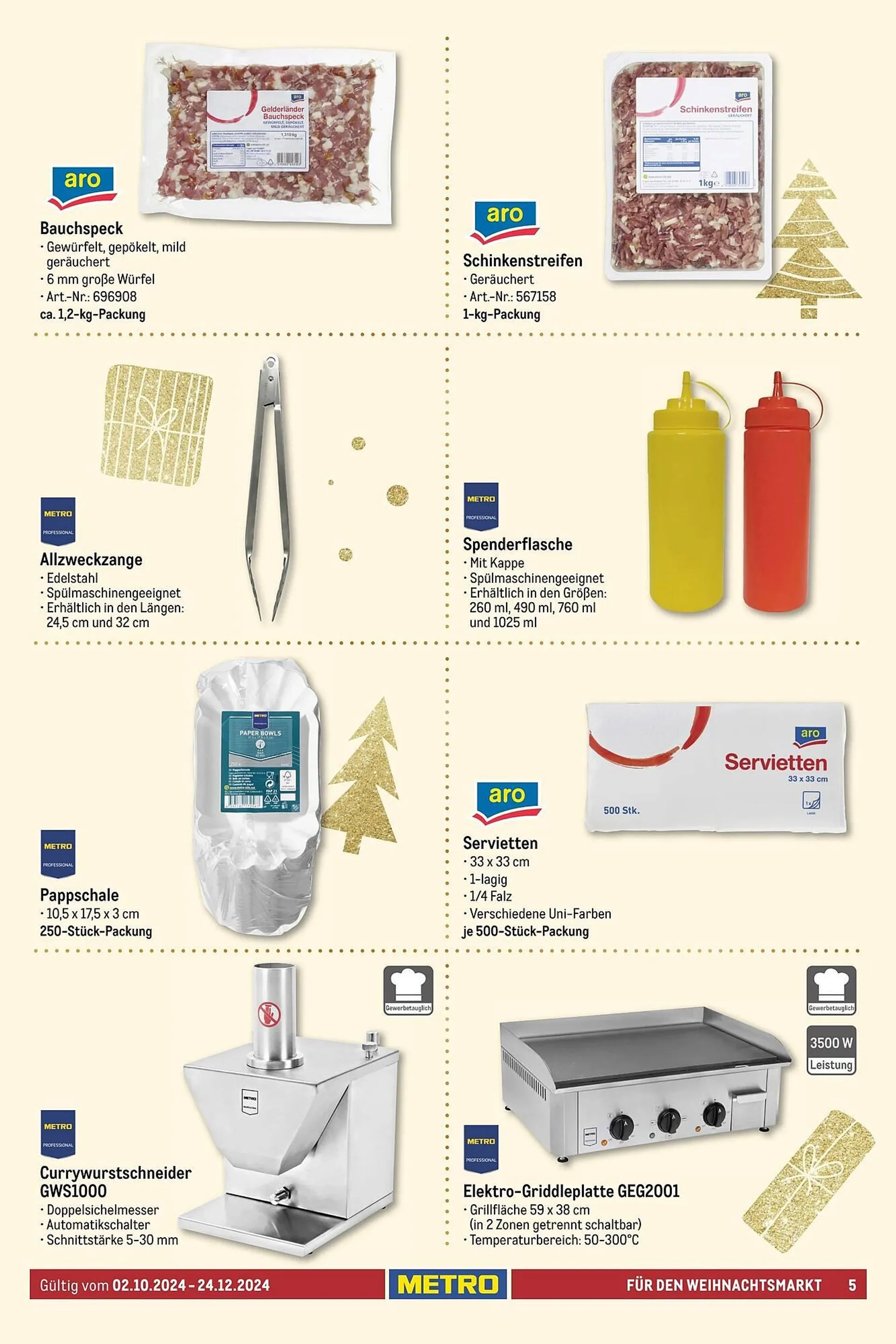 METRO Prospekt von 2. Oktober bis 25. Dezember 2024 - Prospekt seite 5