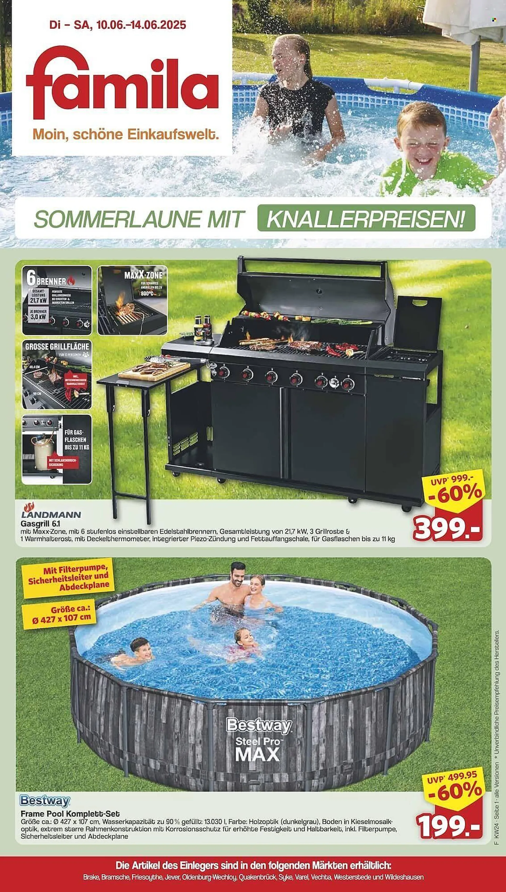 Famila Nord Ost Prospekt von 10. Juni bis 14. Juni 2025 - Prospekt seite 1