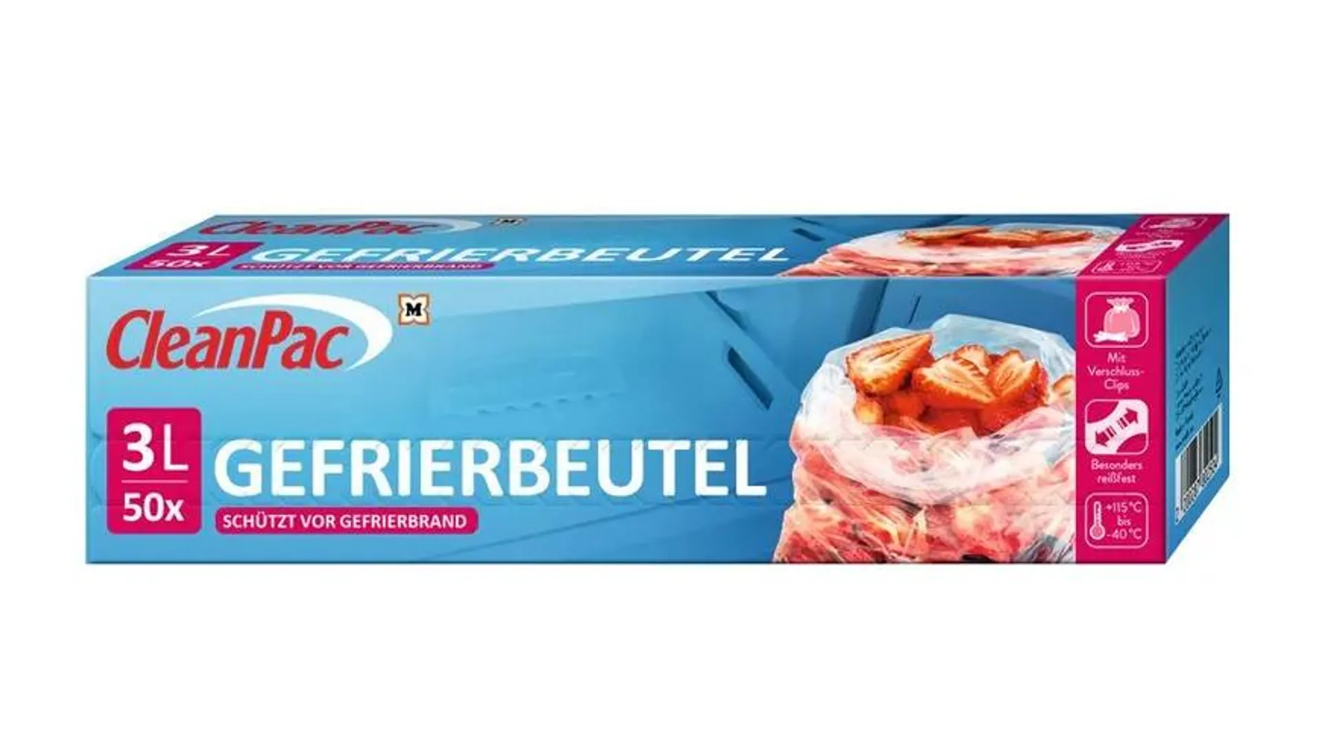 CleanPac Gefrierbeutel 3 Liter