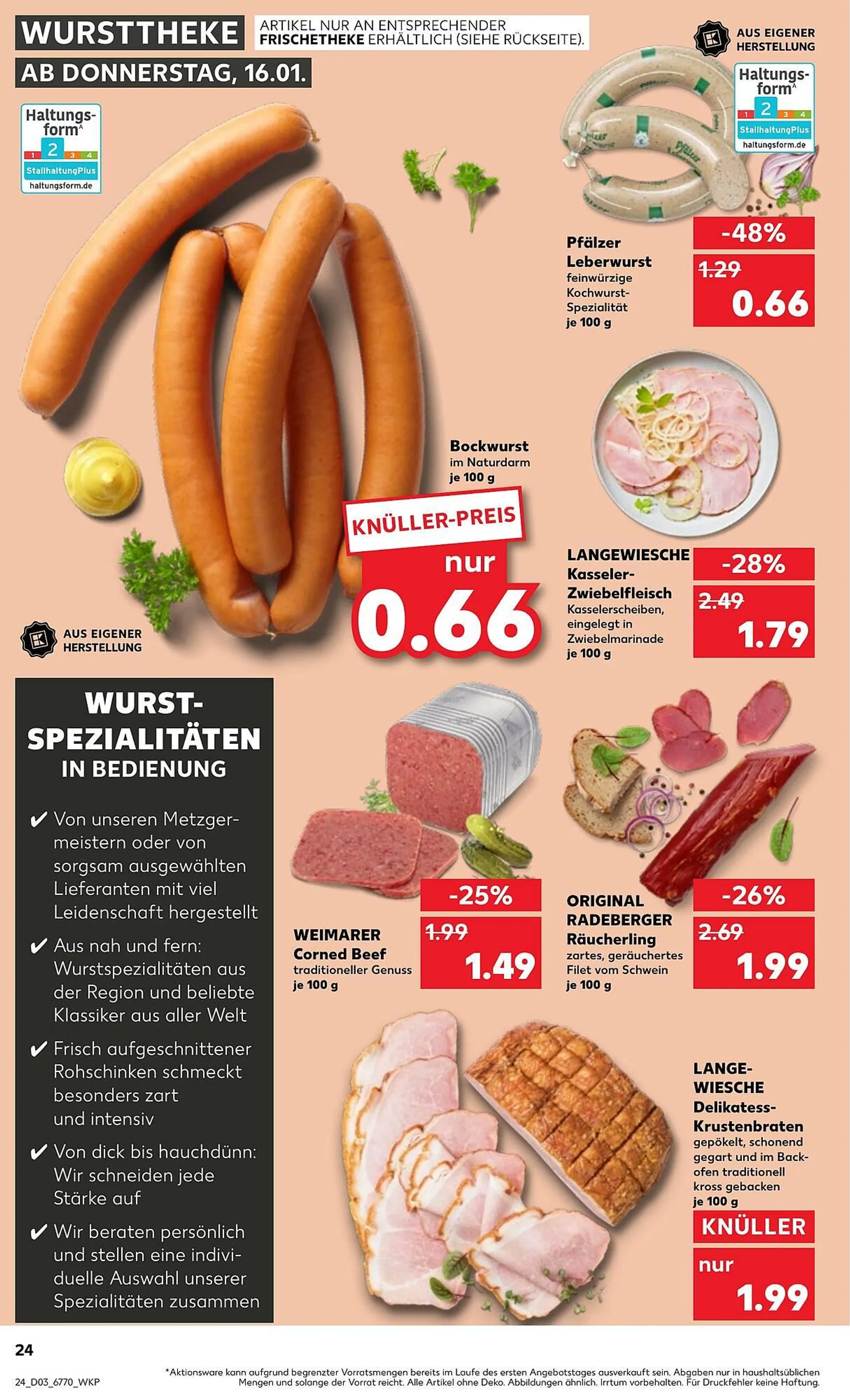 Kaufland Prospekt von 16. Januar bis 22. Januar 2025 - Prospekt seite 24