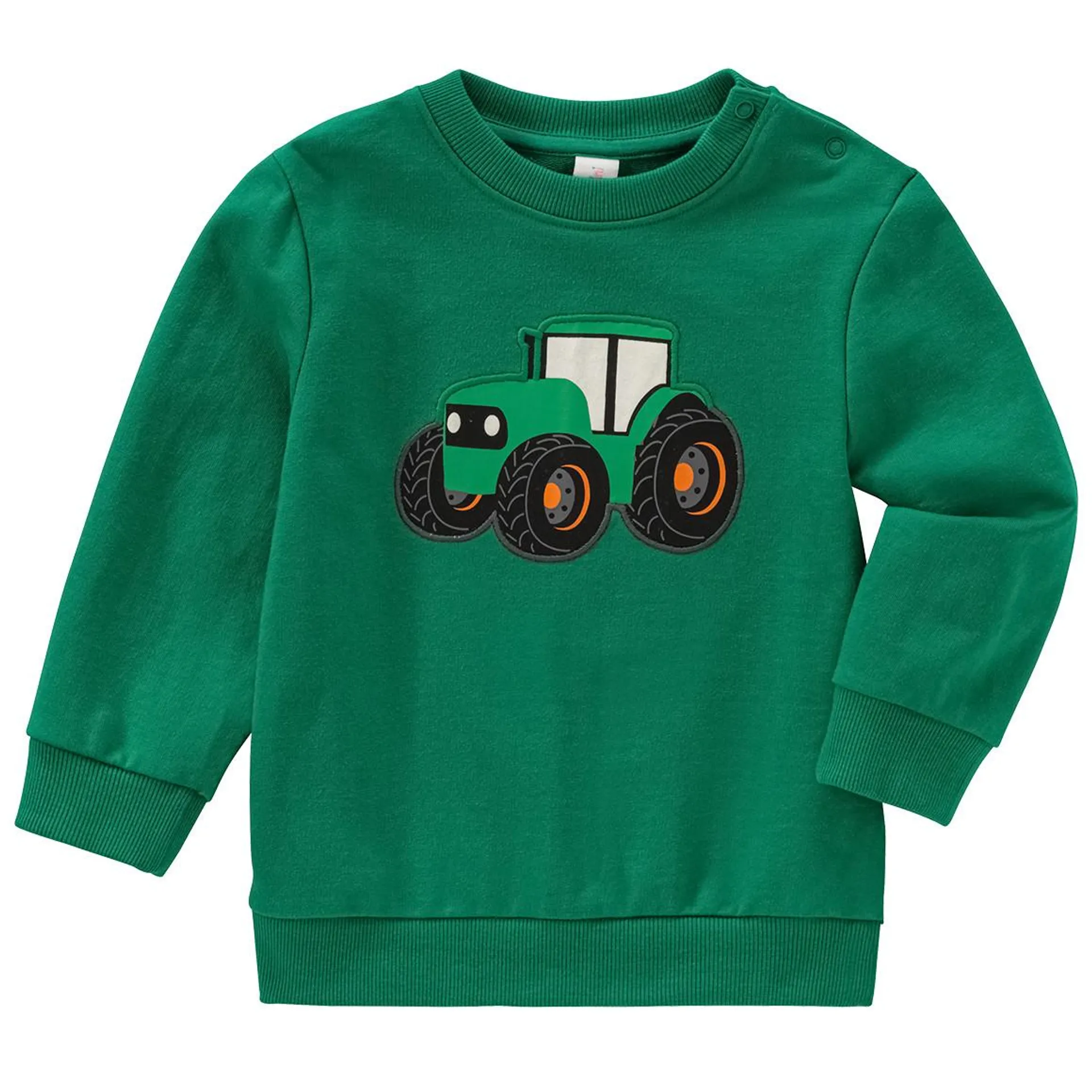 Baby Sweatshirt mit Traktor-Applikation