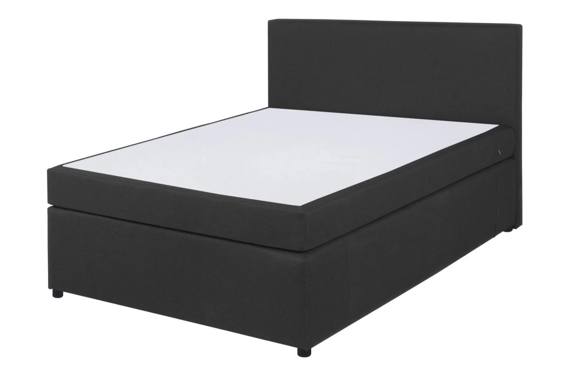 Boxspringbett - anthrazit - H3 - 140x200 cm