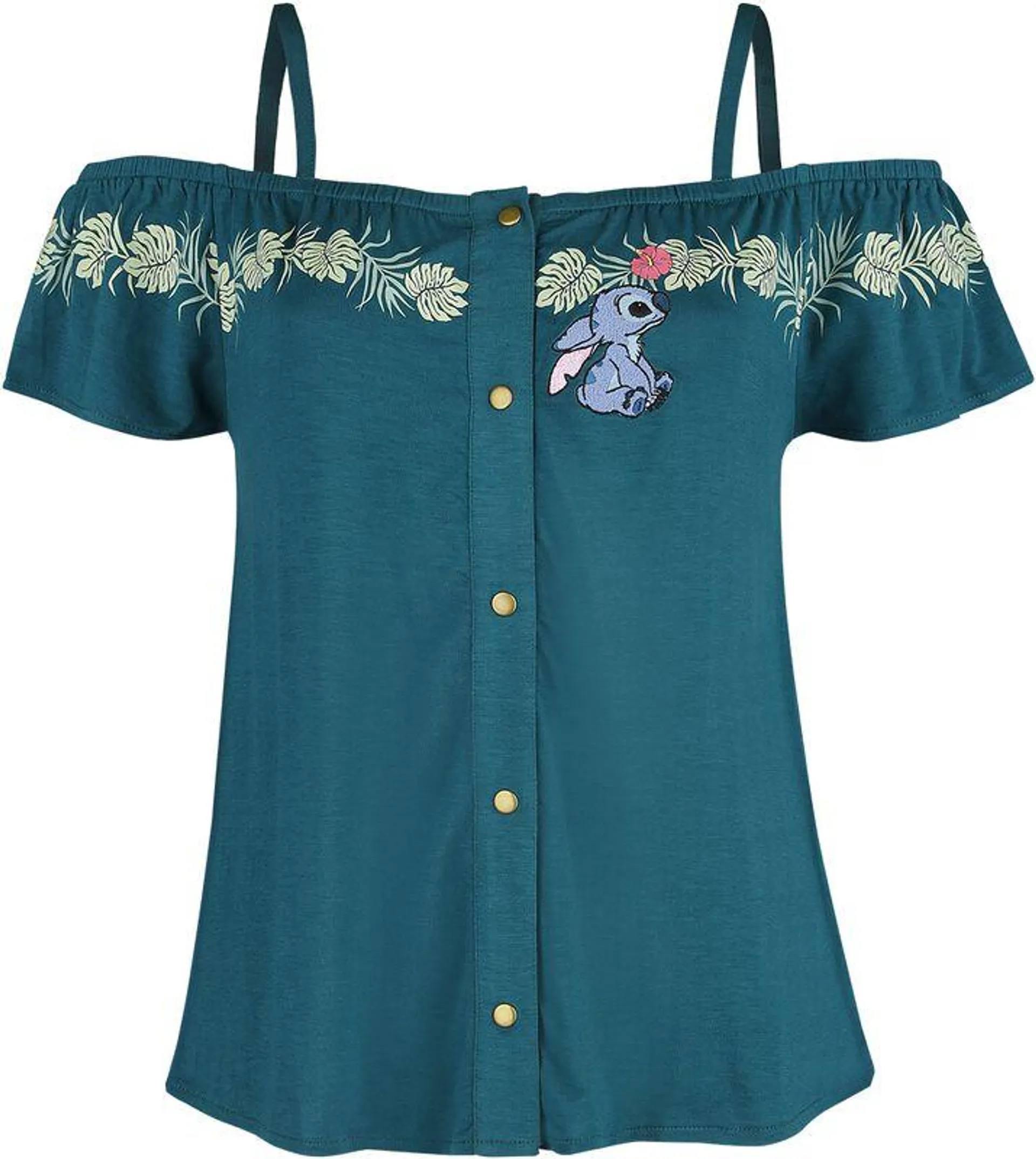 "Jungle" T-Shirt dunkelgrün von Lilo & Stitch