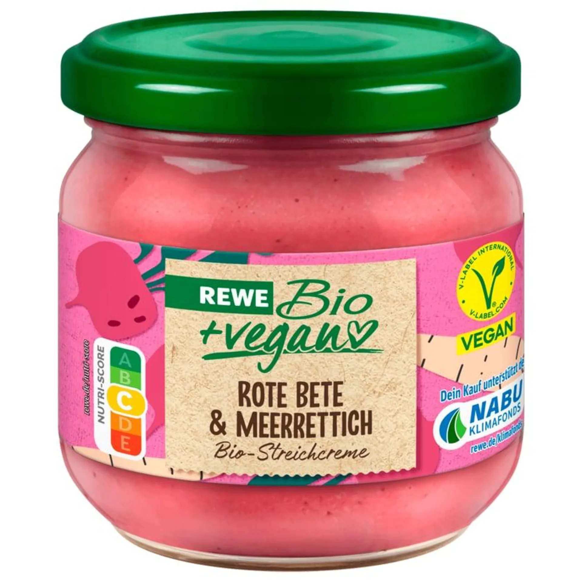 REWE Bio Streichcreme Rote Bete-Meerrettich 180g