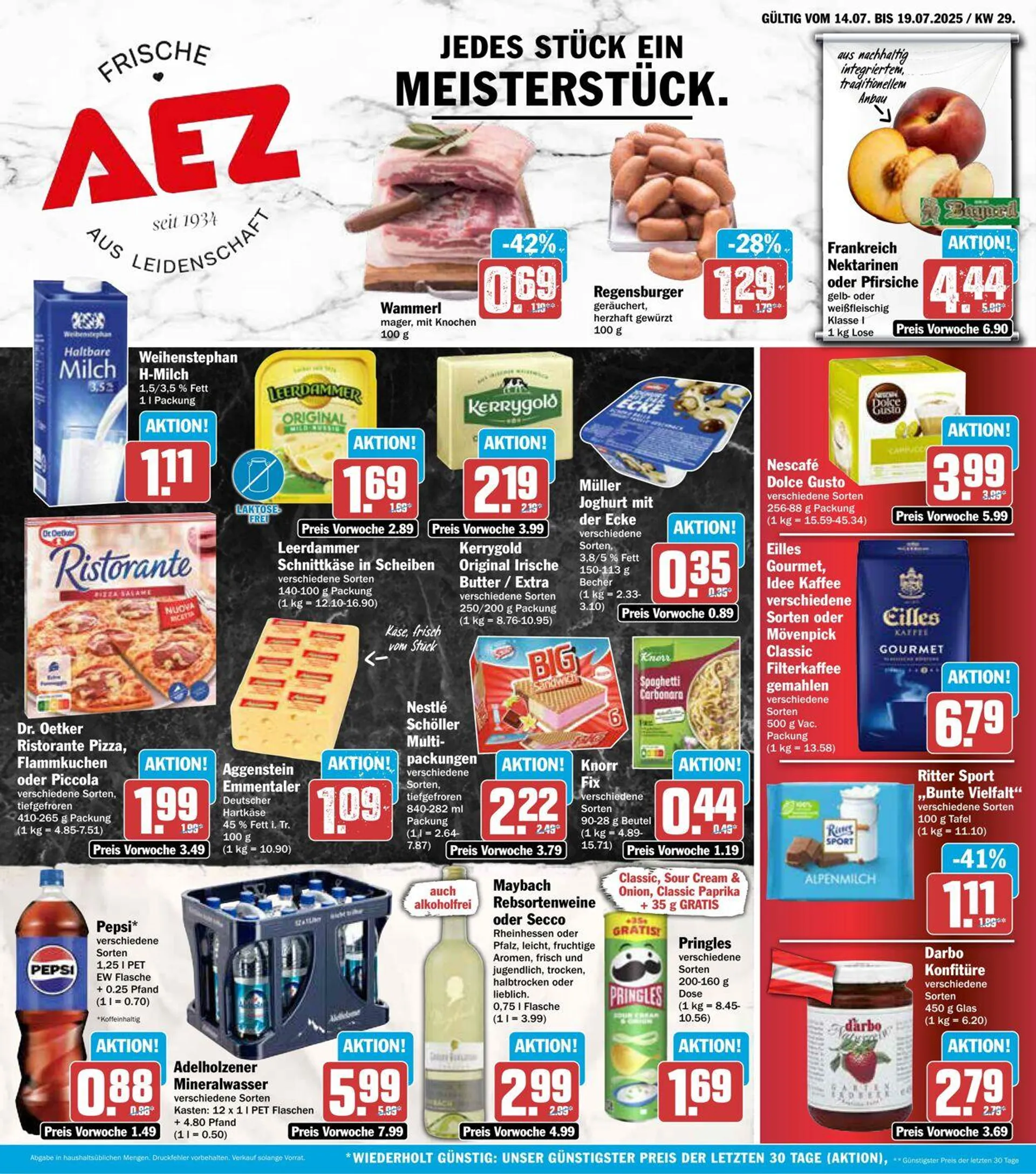 AEZ Aktueller Prospekt von 14. Juli bis 19. Juli 2025 - Prospekt seite 1