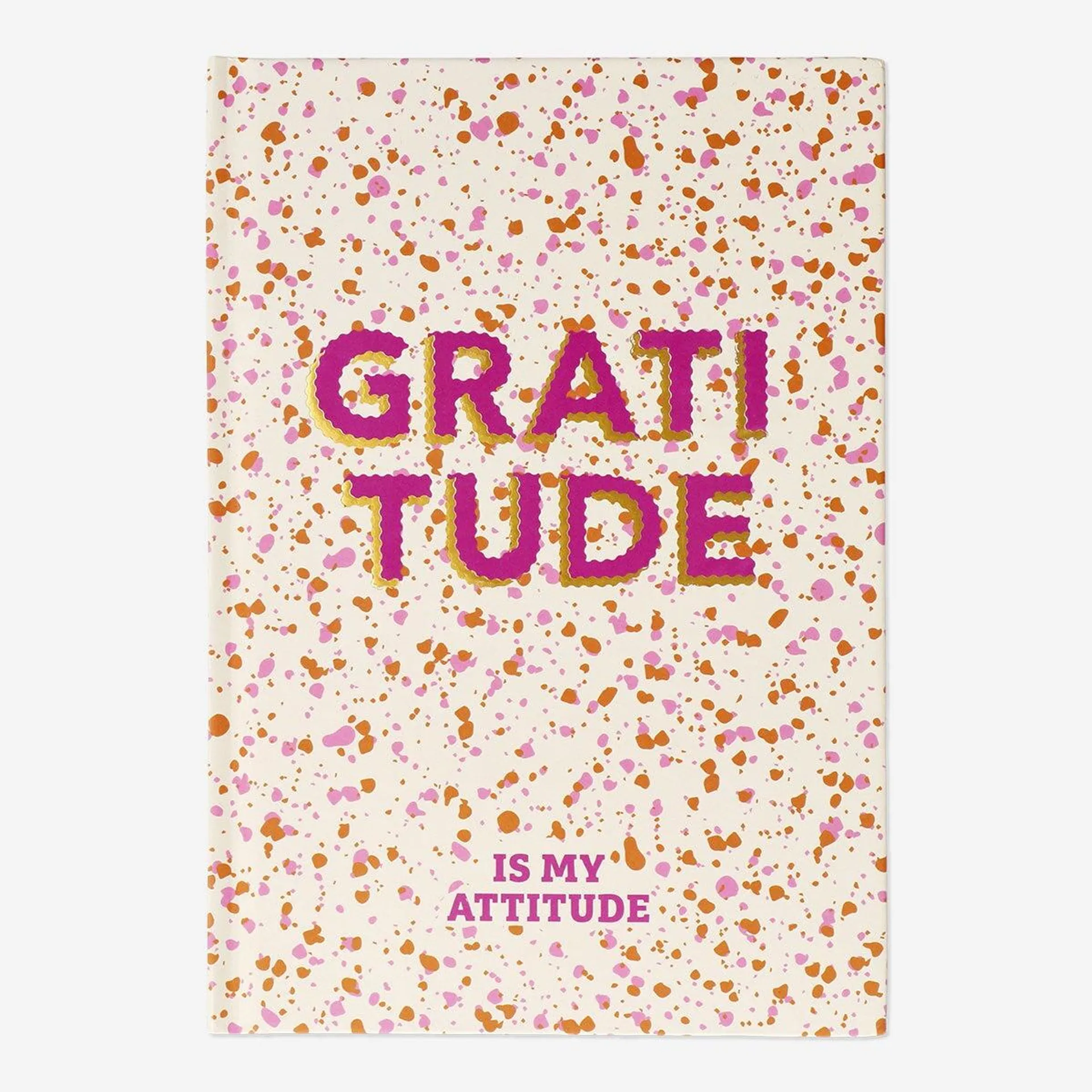 Gratitude journal with splash design - English