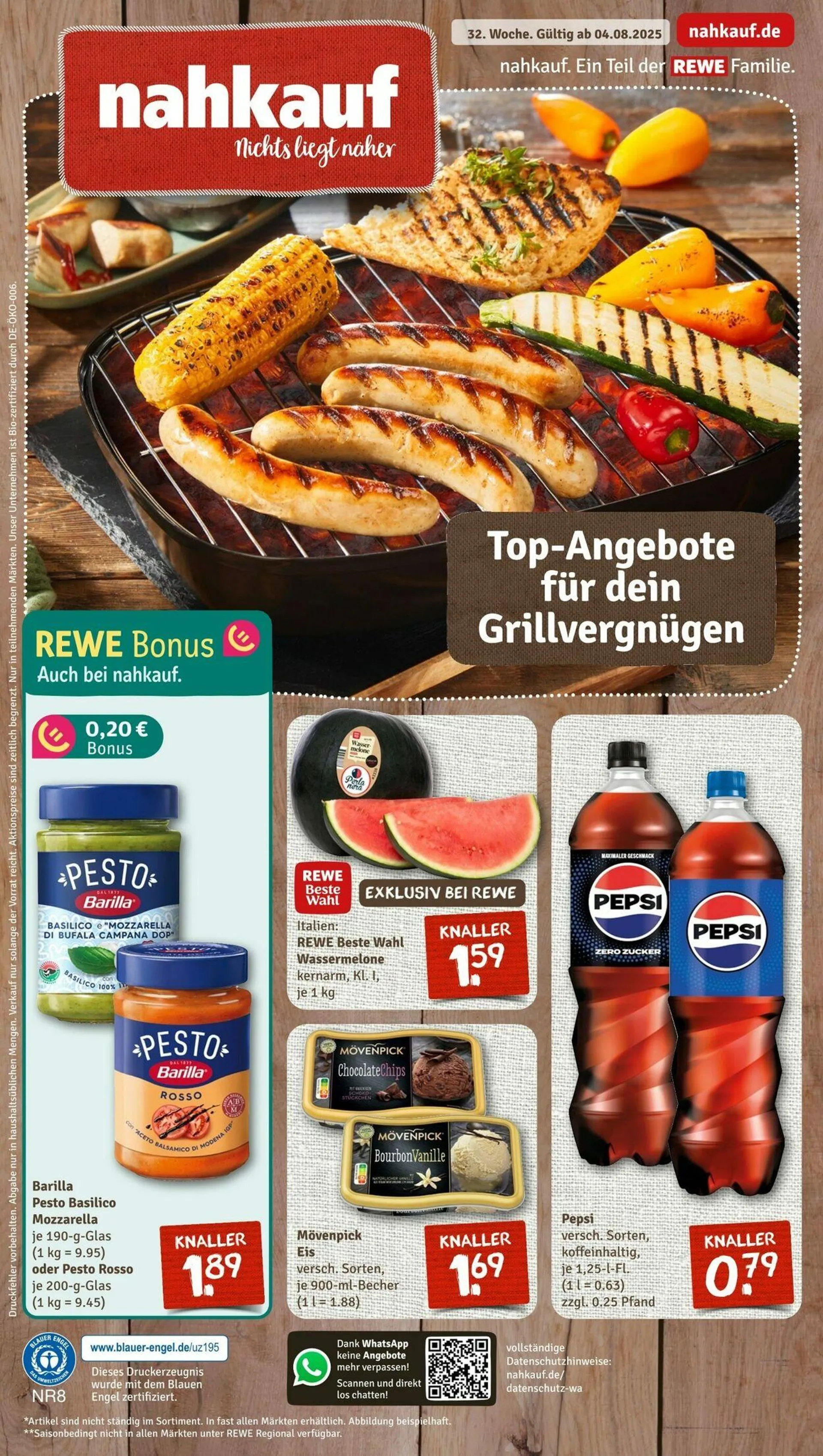nahkauf Aktueller Prospekt von 4. August bis 9. August 2025 - Prospekt seite 1