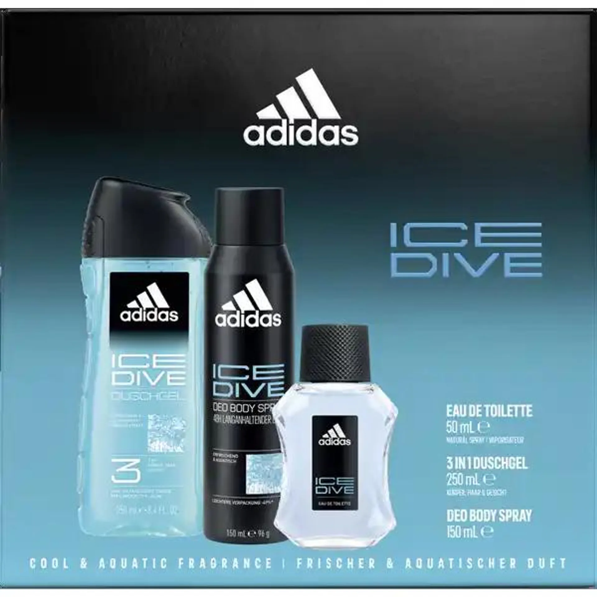 Ice Dive EdT, Body Spray & Shower Gel Geschenkset