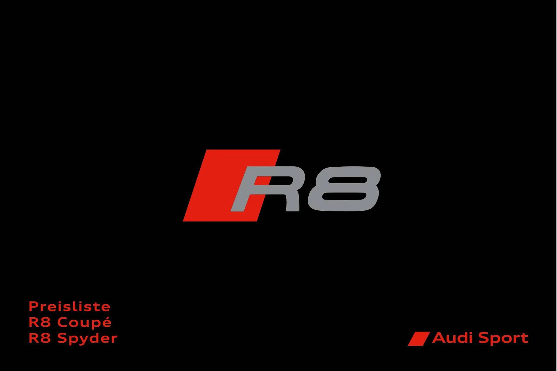 Audi R8 Prospekt - 1