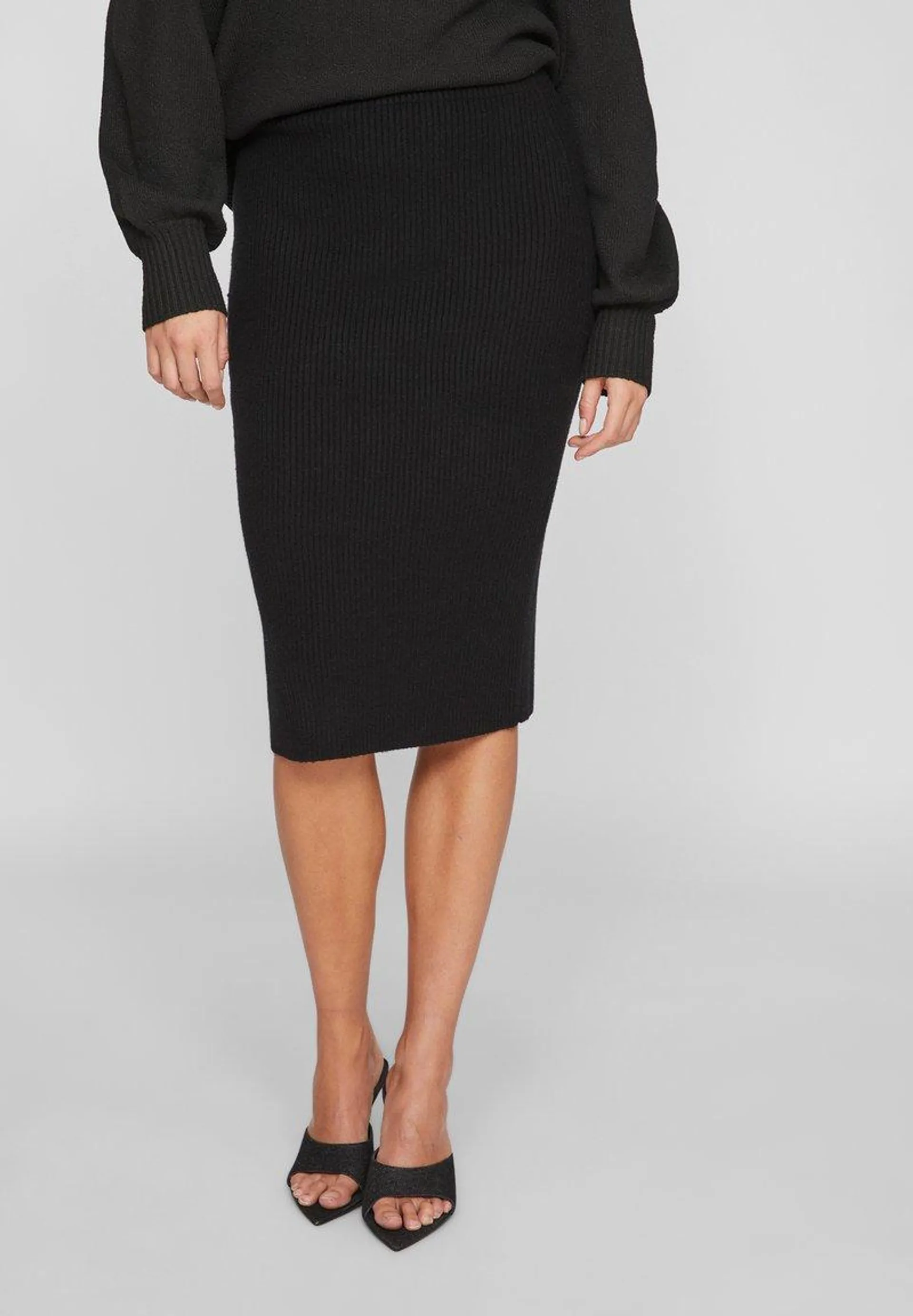 VIRIL NOOS - Pencil skirt - black