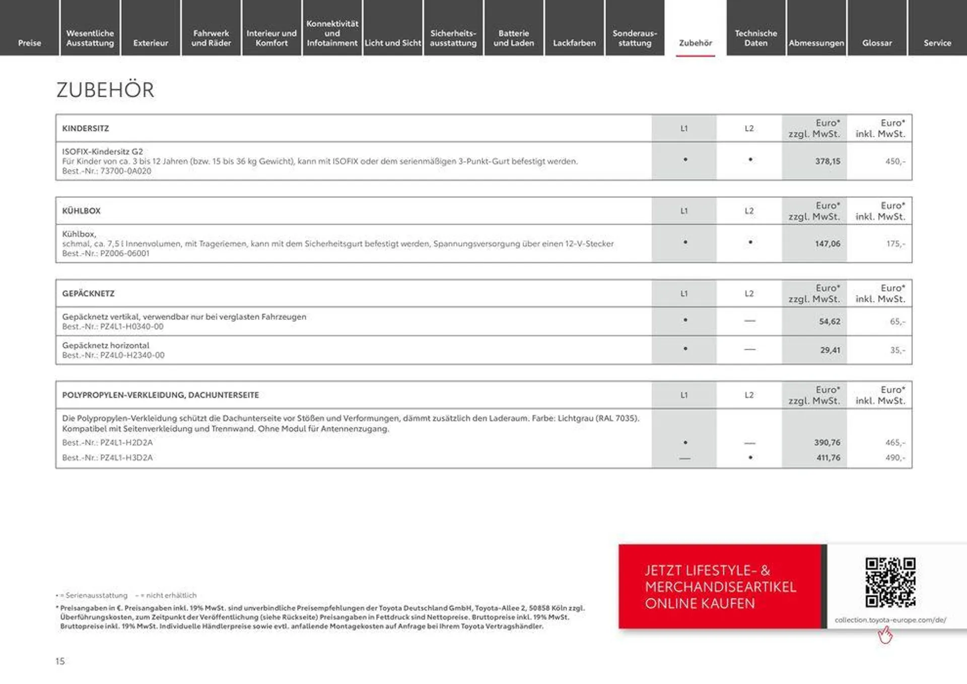 Toyota Proace/Proace Electric von 1. Mai bis 1. Mai 2025 - Prospekt seite 15